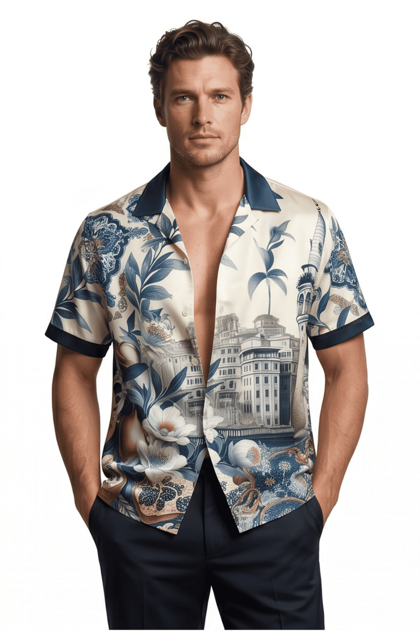 Resort Collar Short Sleeve Shirt