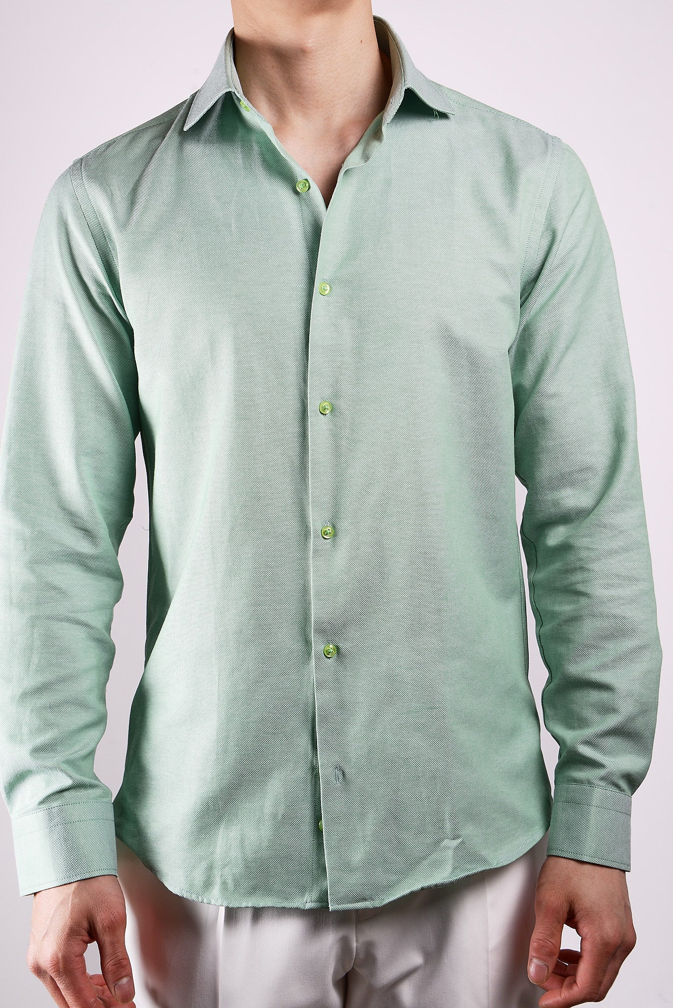Euro Birdseye Dobby Ls Shirt