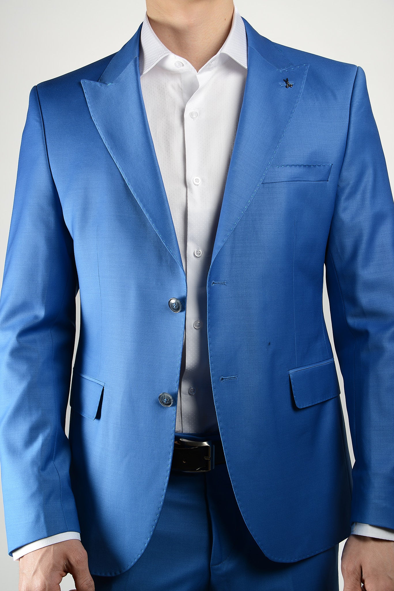 Euro Tone on Tone Pin Dot LS Shirt