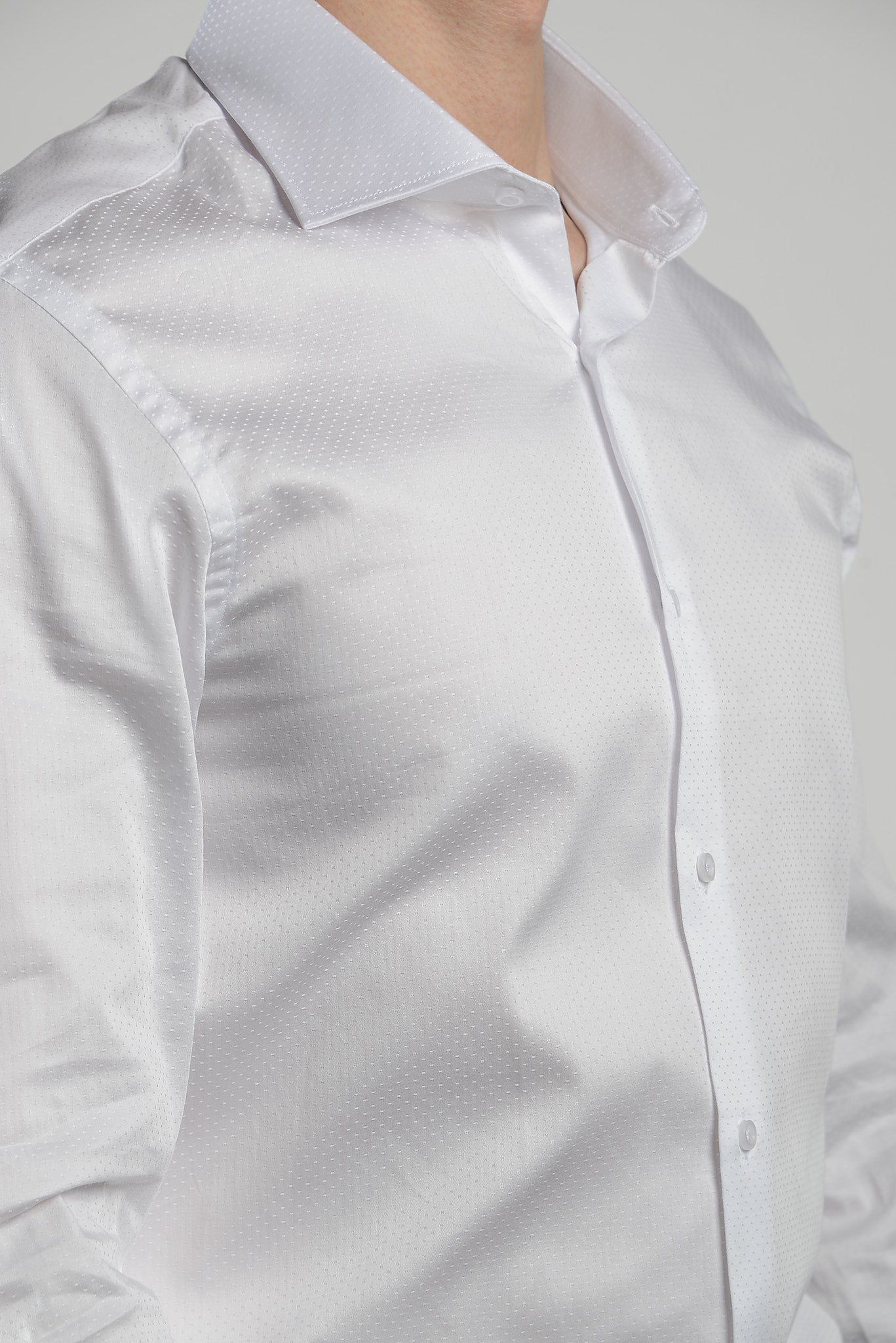 Euro Tone on Tone Pin Dot LS Shirt