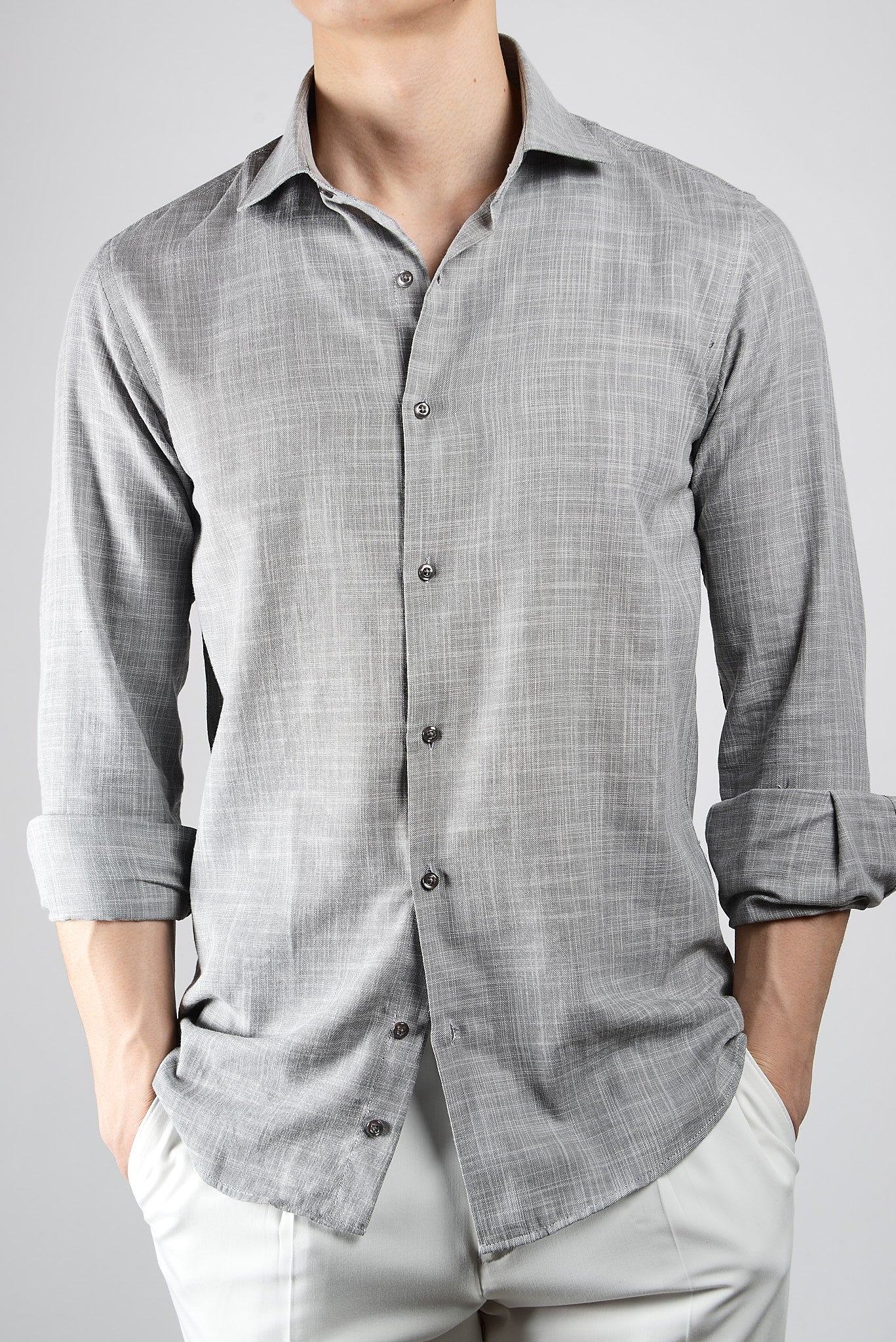 Crosshatch Soft Yarn LS Shirt