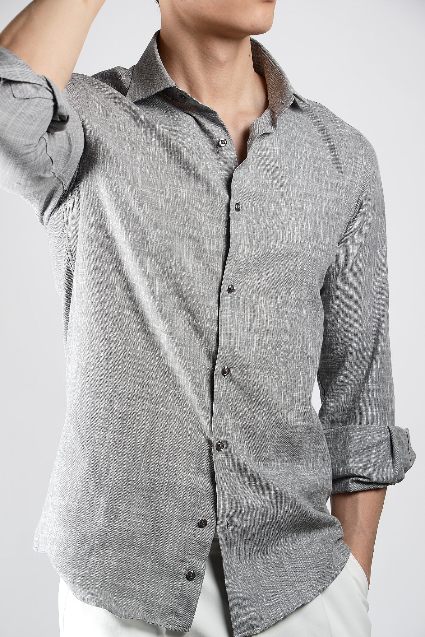 Crosshatch Soft Yarn LS Shirt