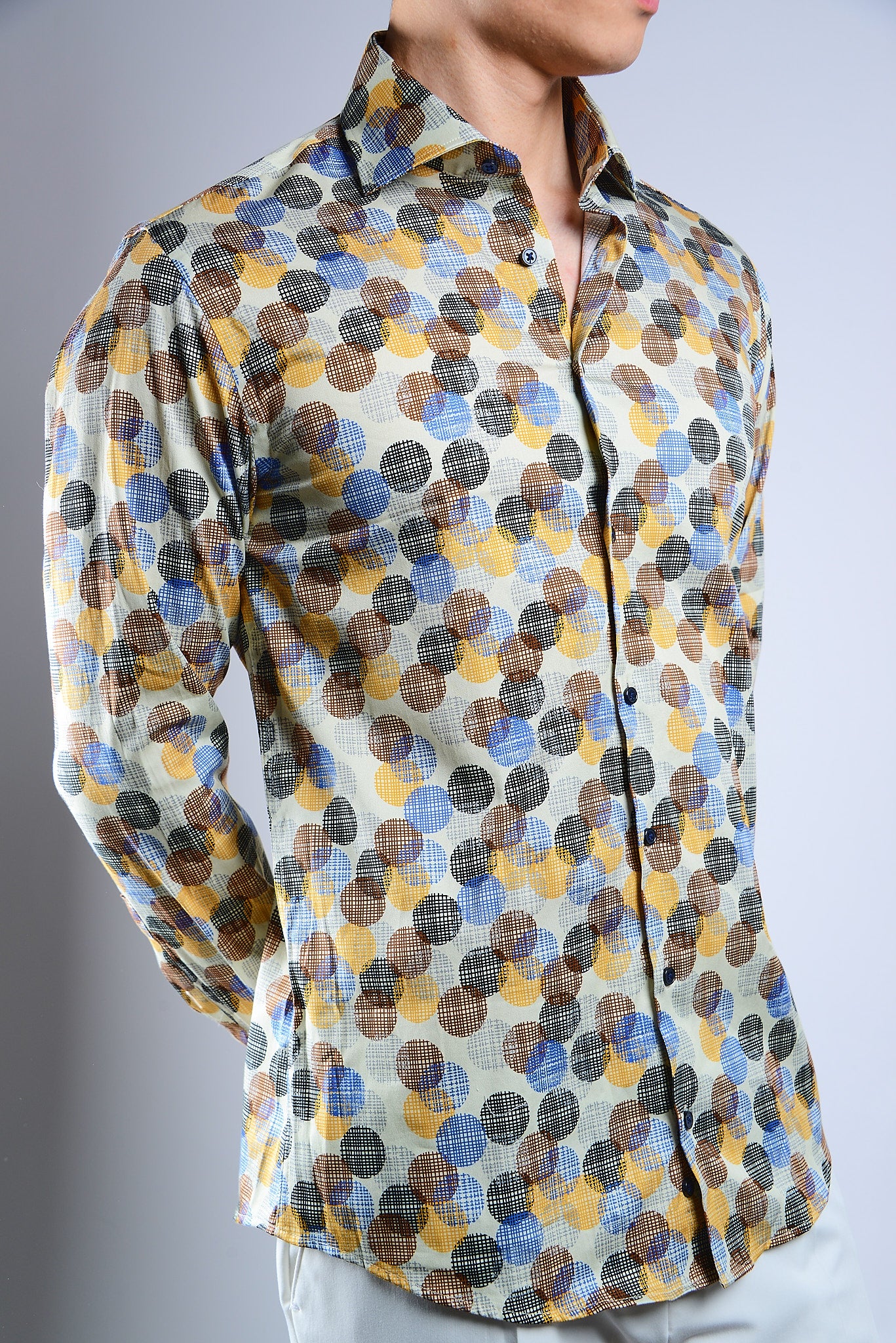 EURO SATEEN LS SPORT SHIRT
