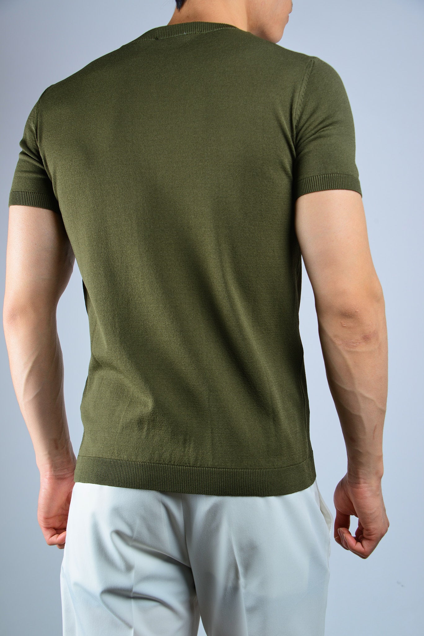 S/S Textured Modern Crew Shirt