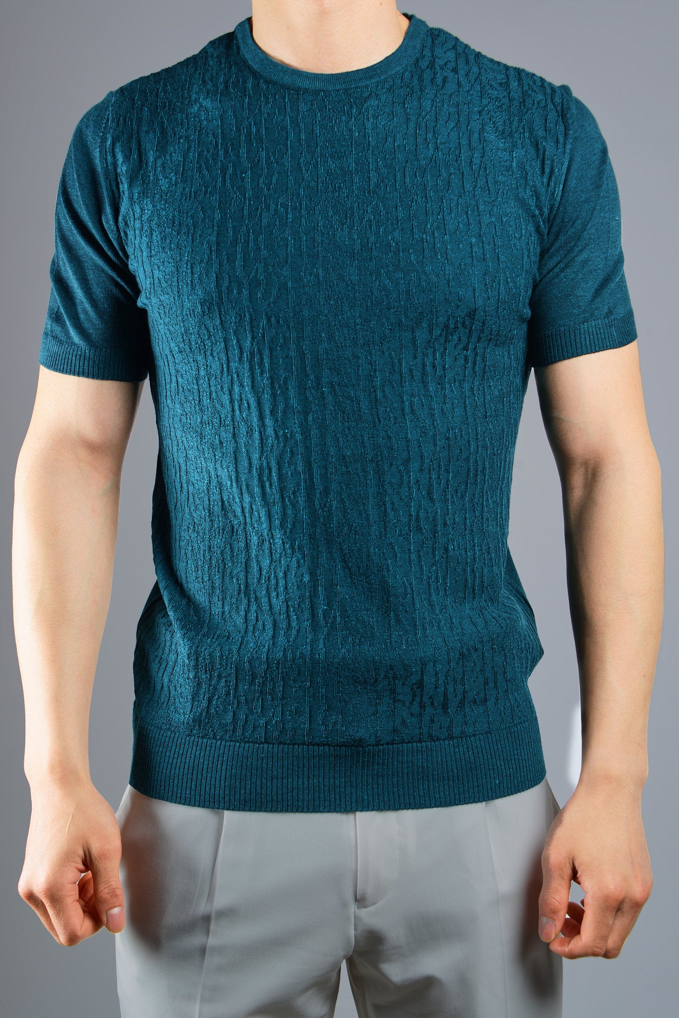 S/S Textured Crew Shirt