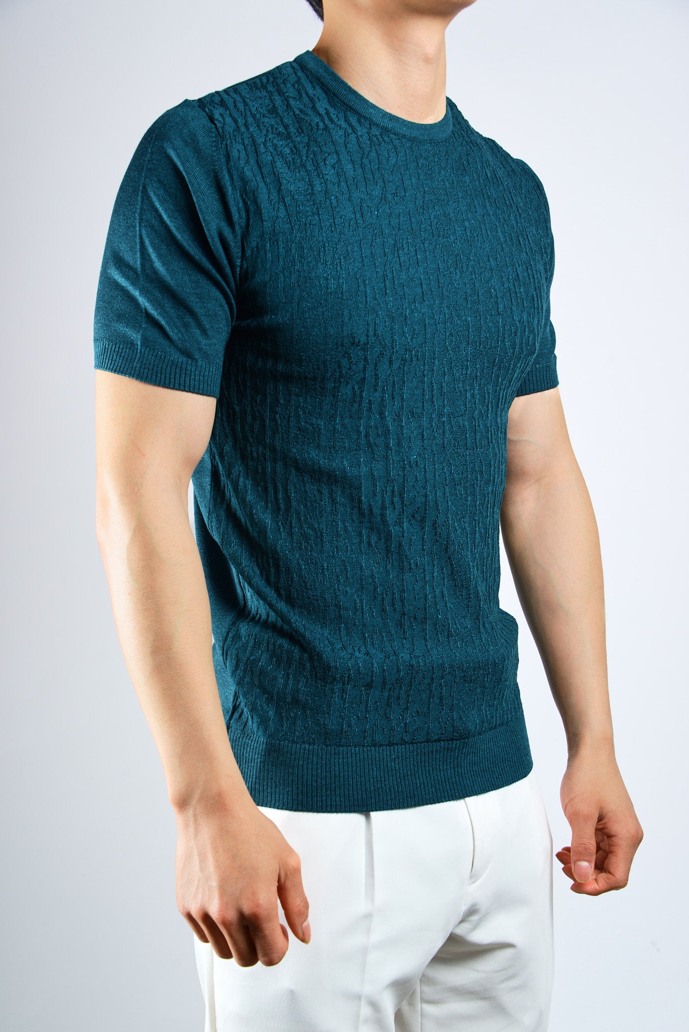 S/S Textured Crew Shirt