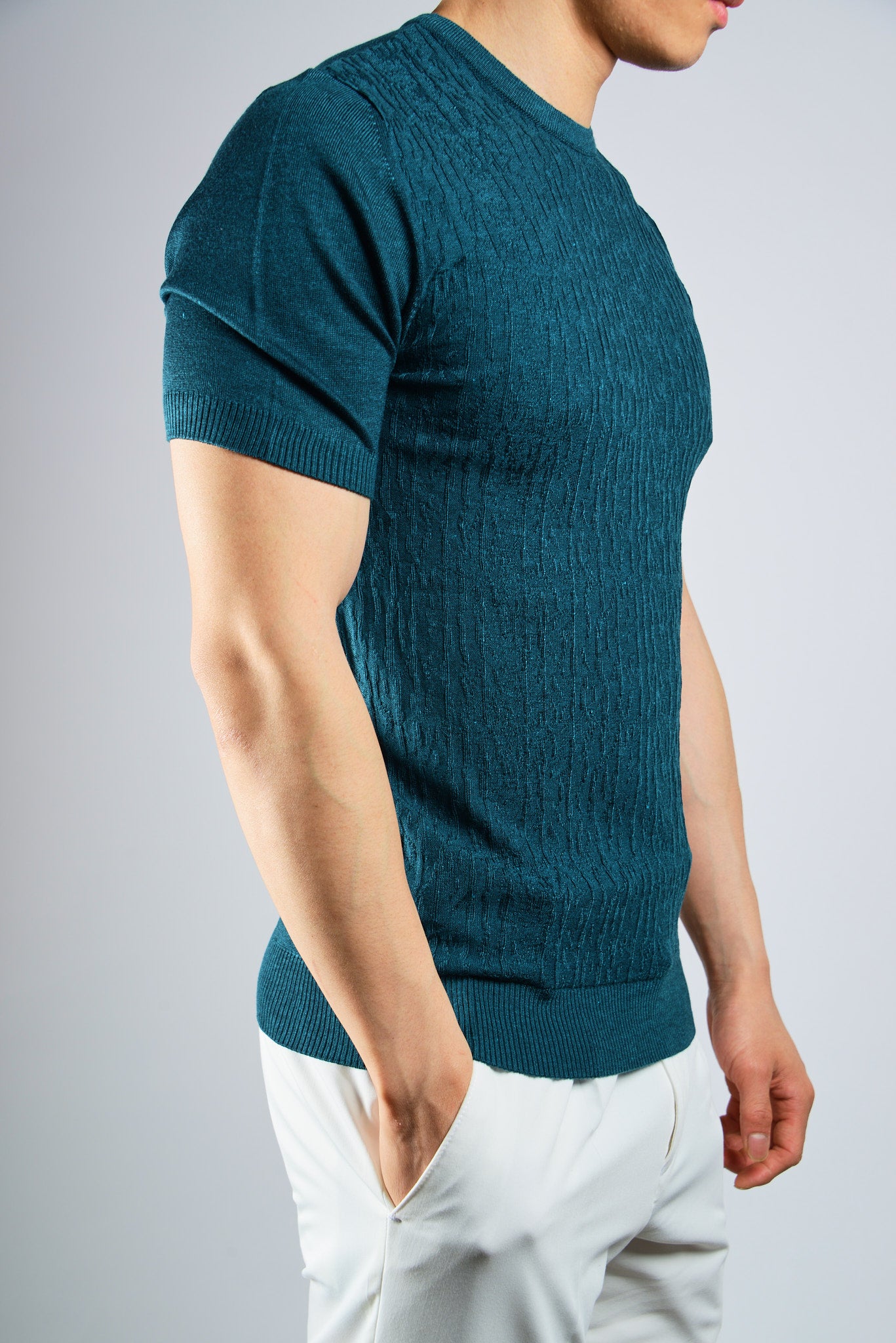 S/S Textured Crew Shirt