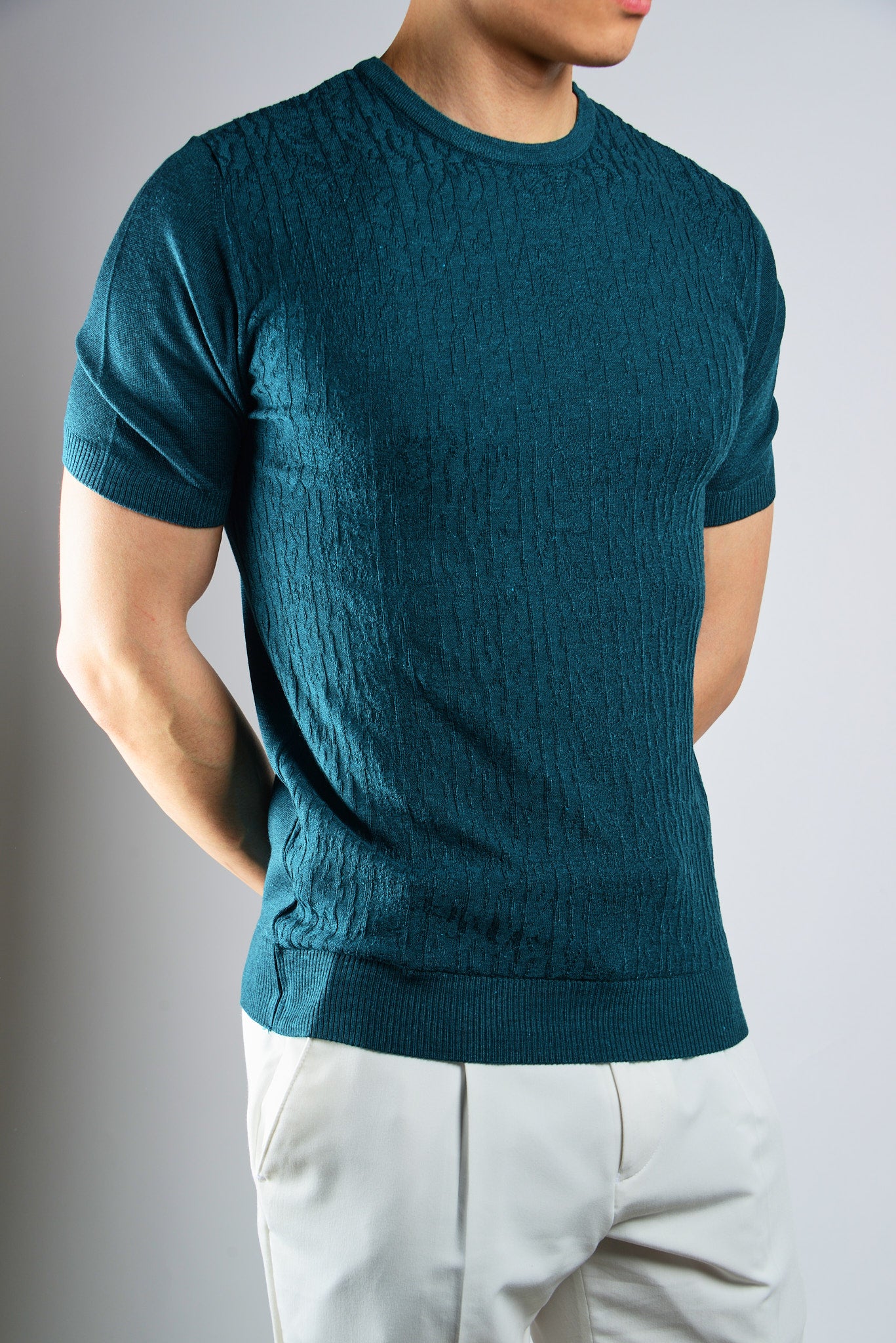 S/S Textured Crew Shirt
