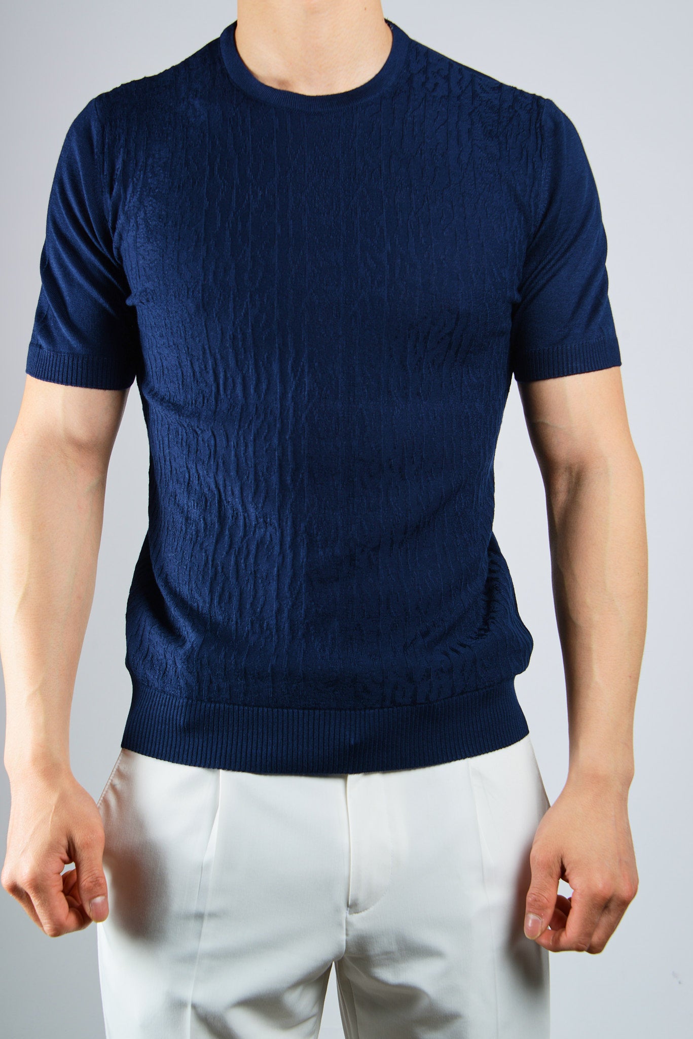 S/S Textured Crew Shirt