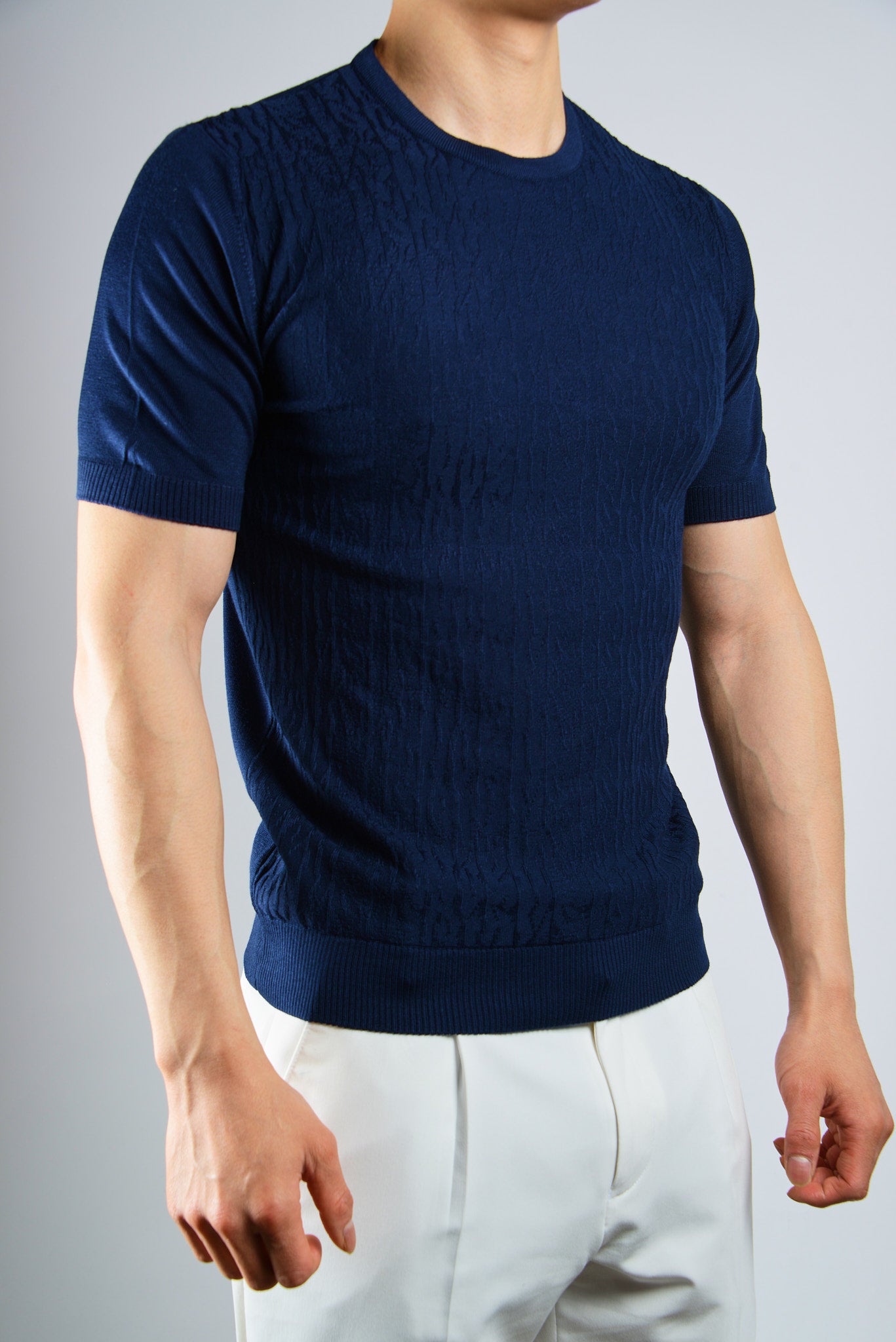 S/S Textured Crew Shirt