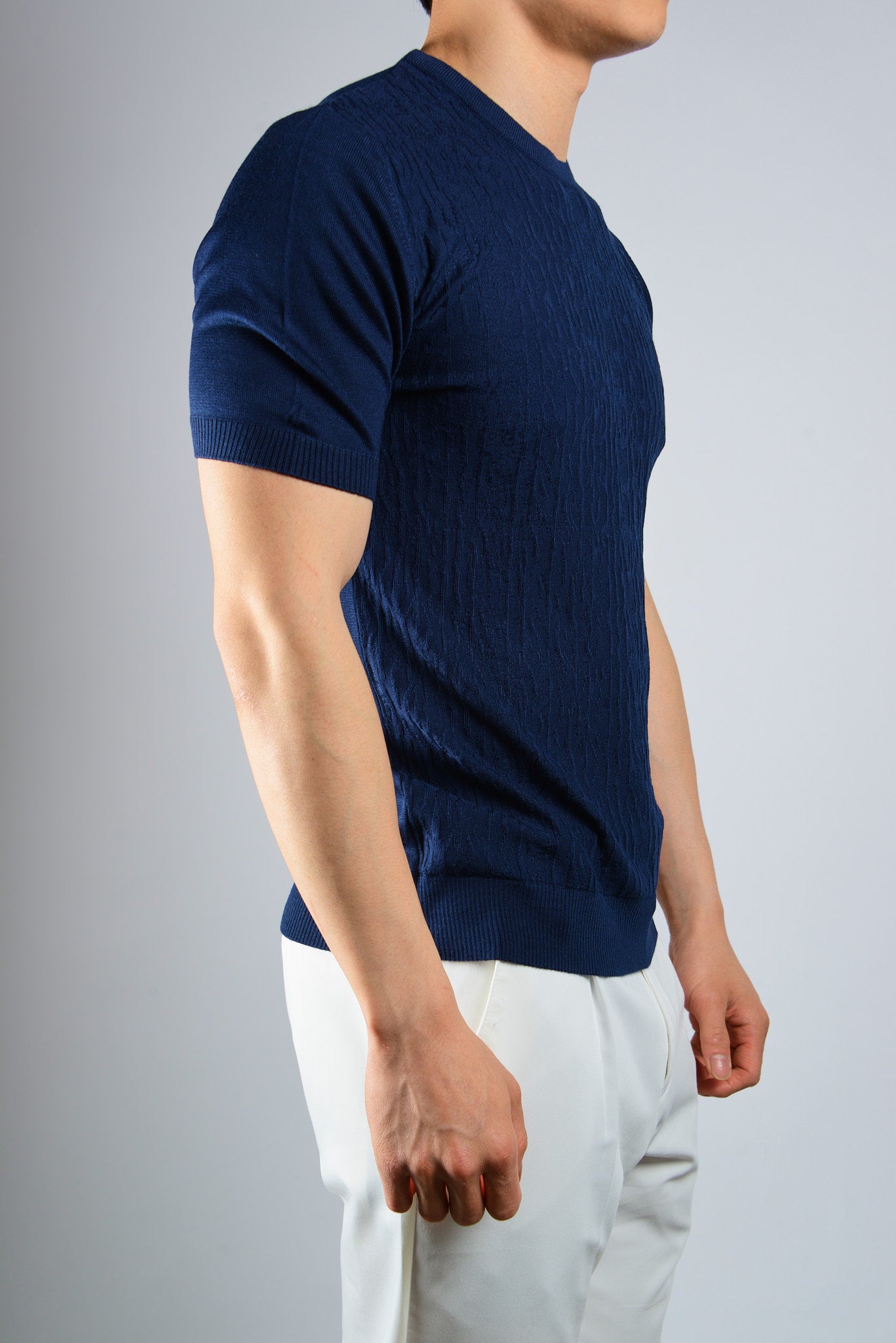 S/S Textured Crew Shirt