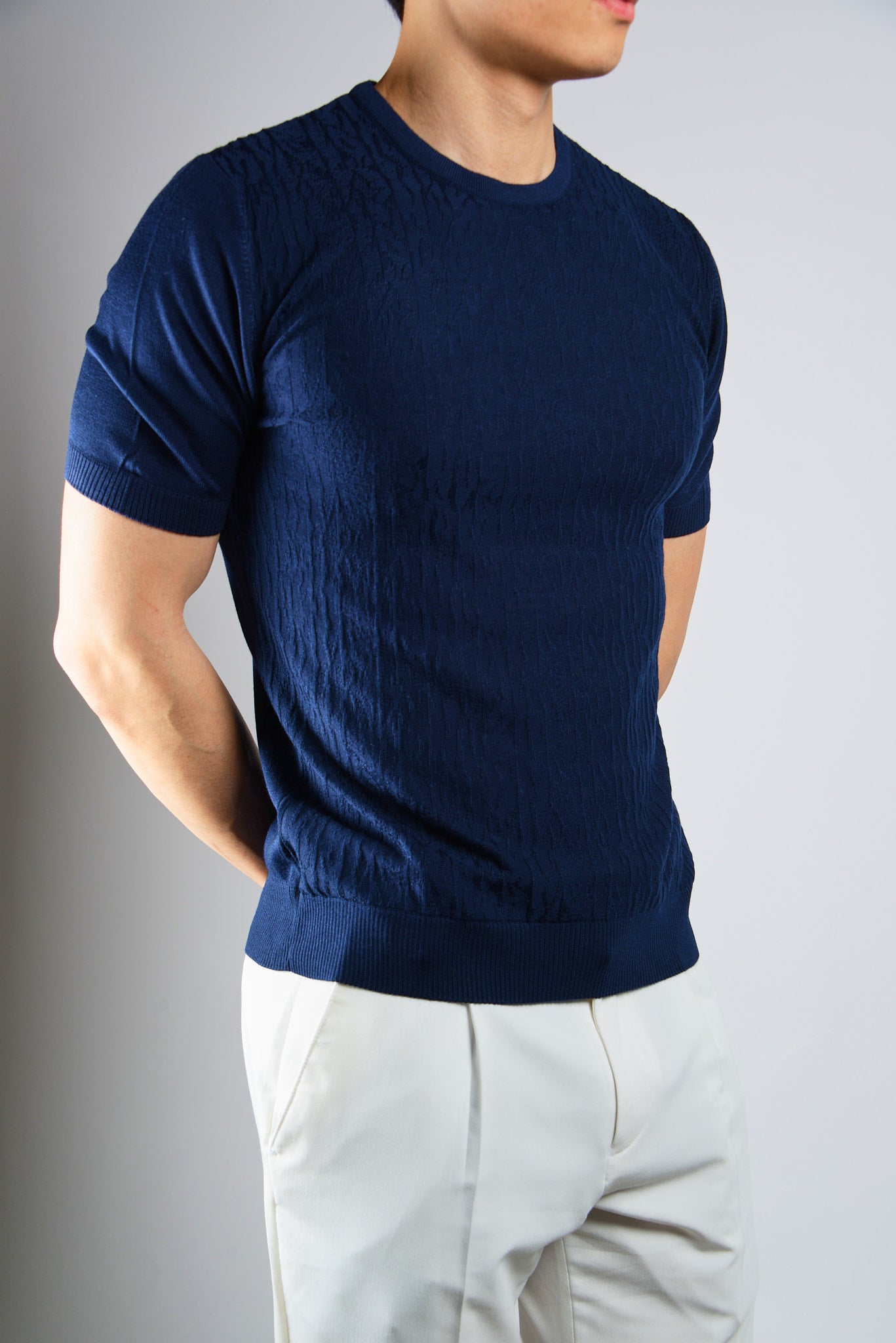 S/S Textured Crew Shirt