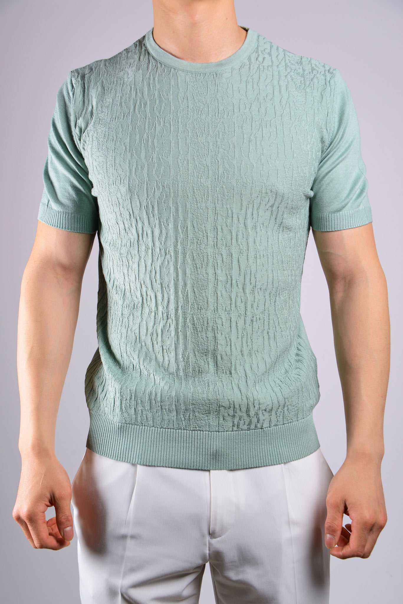 S/S Textured Crew Shirt