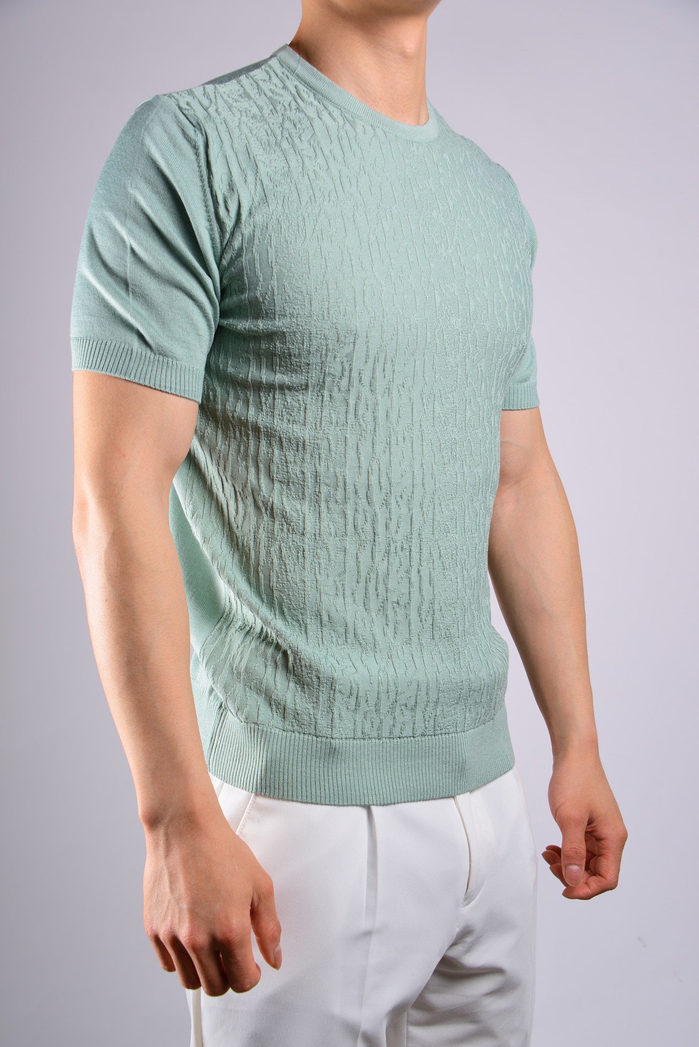 S/S Textured Crew Shirt