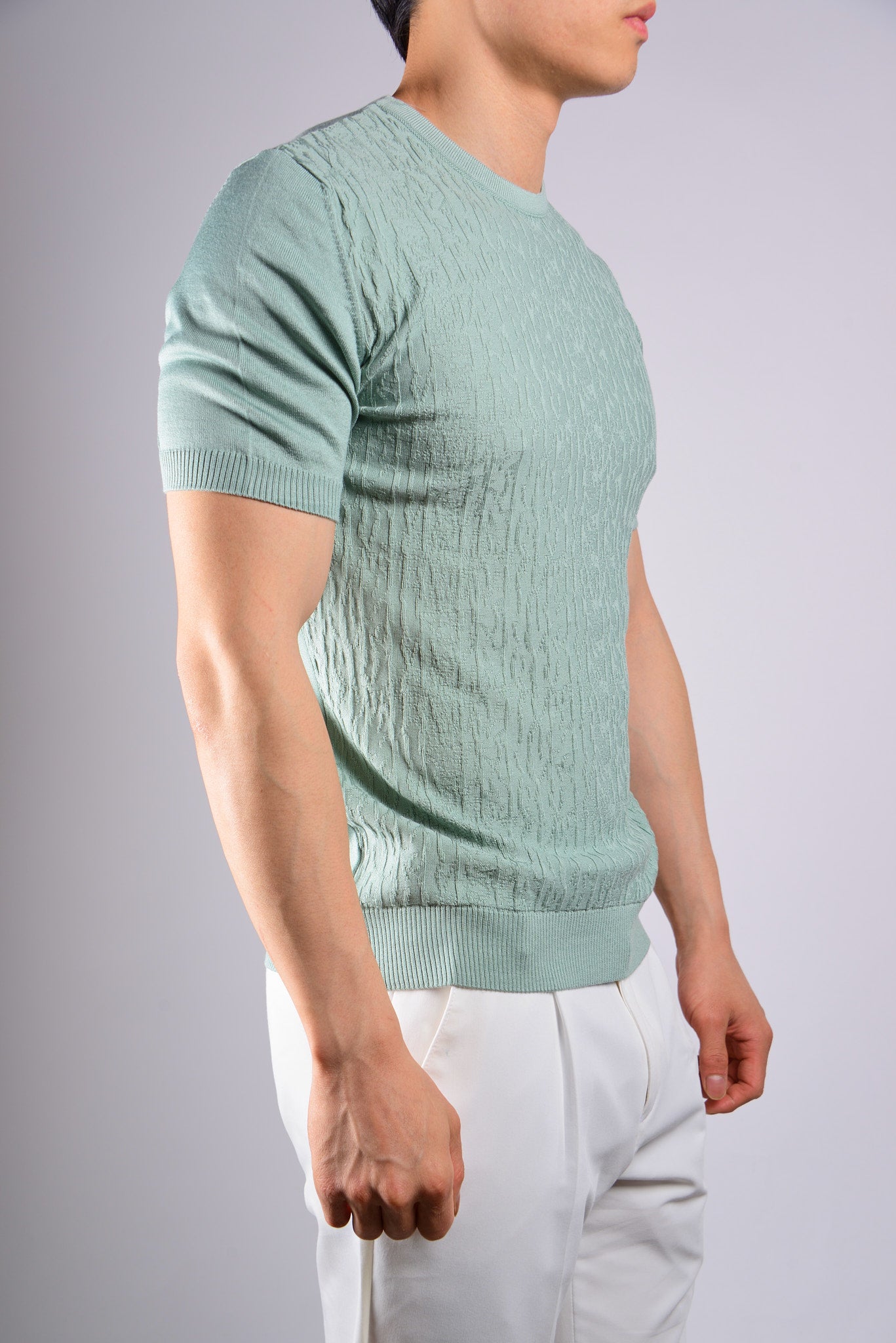 S/S Textured Crew Shirt