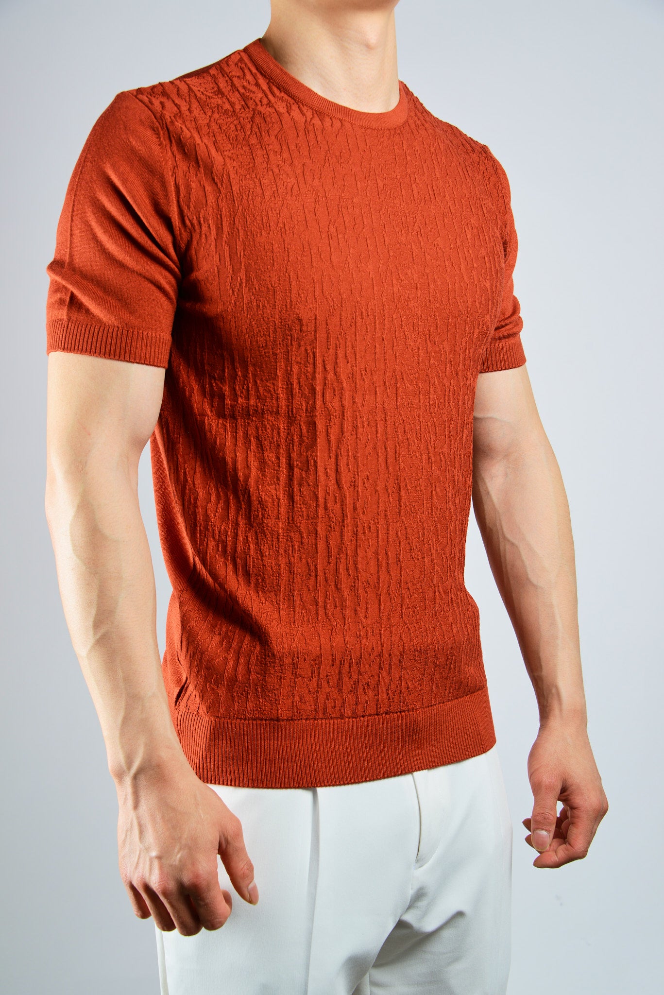 S/S Textured Crew Shirt