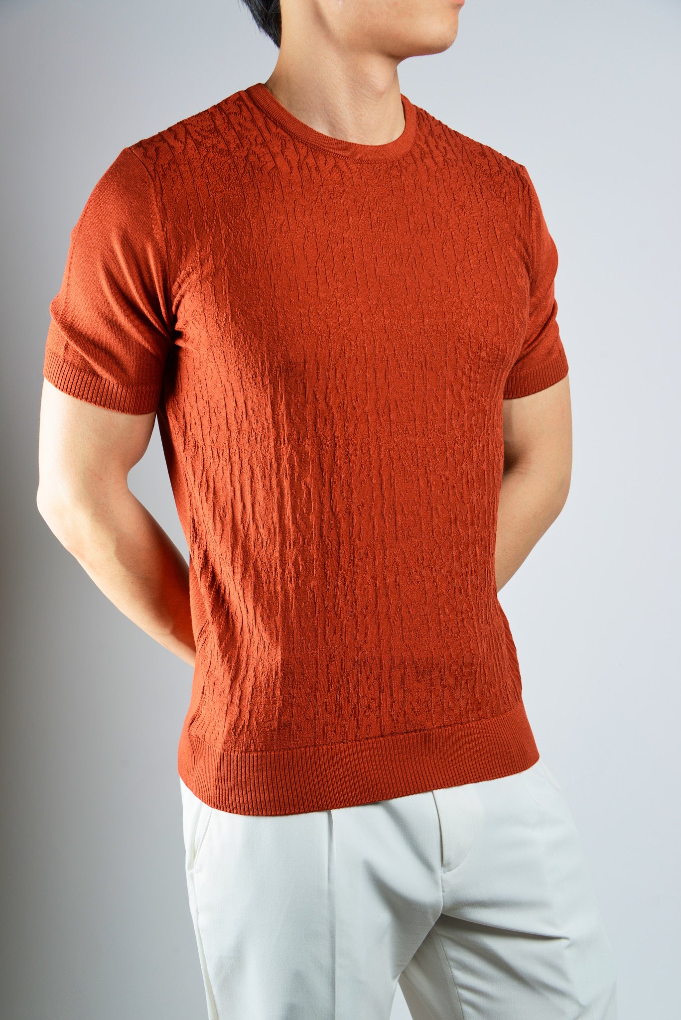 S/S Textured Crew Shirt