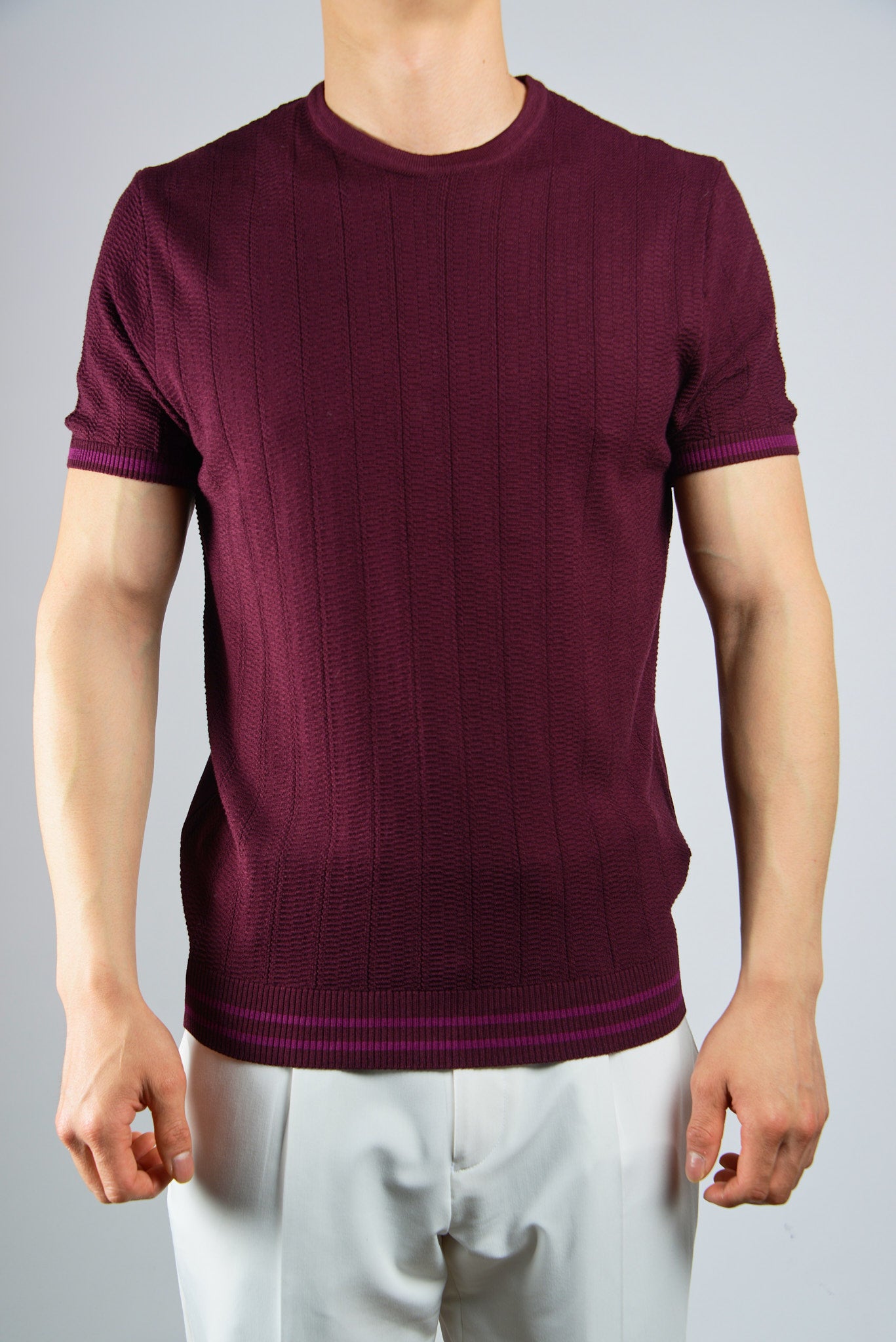 S/S Textured Crew Shirt