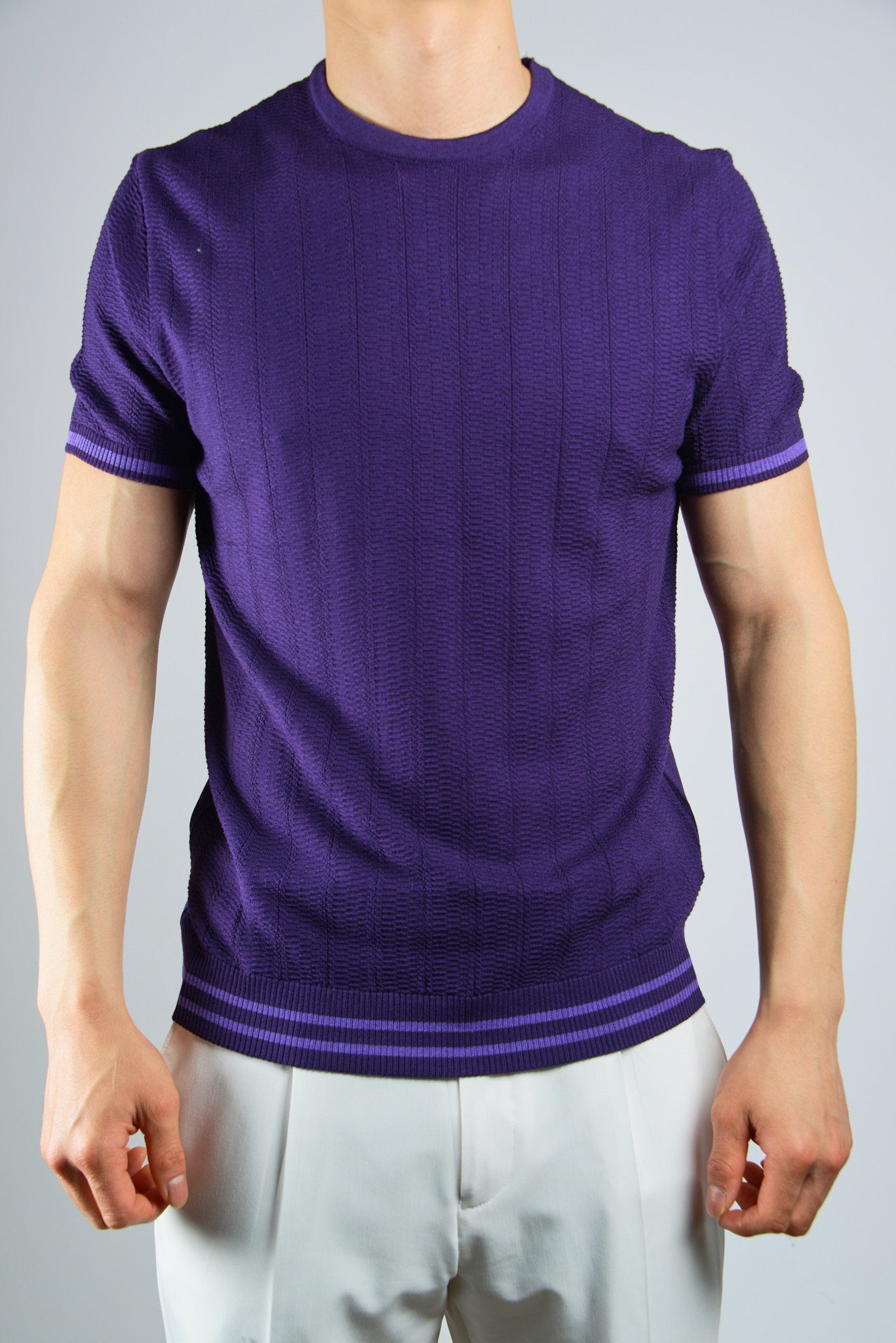 S/S Textured Crew Shirt