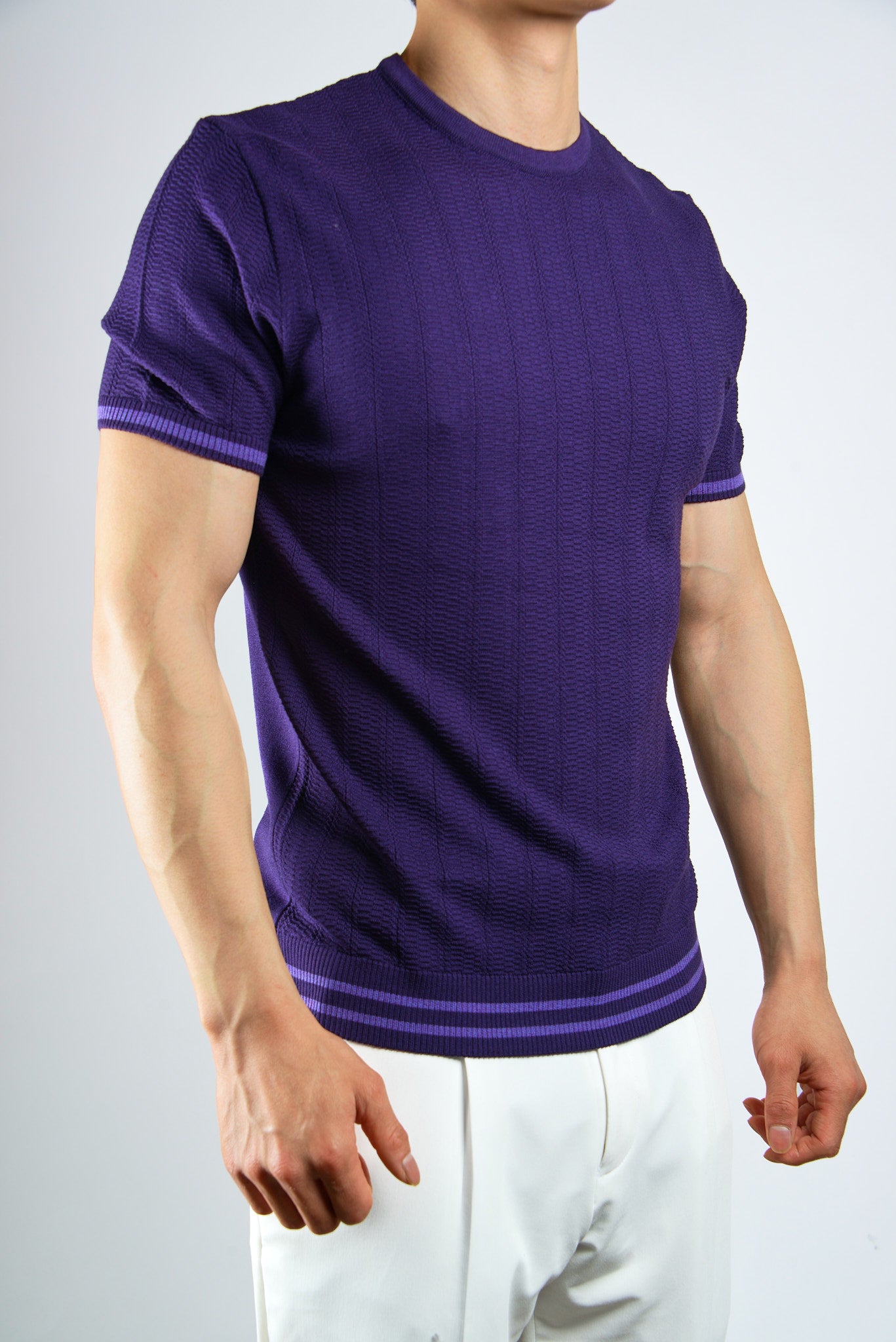 S/S Textured Crew Shirt