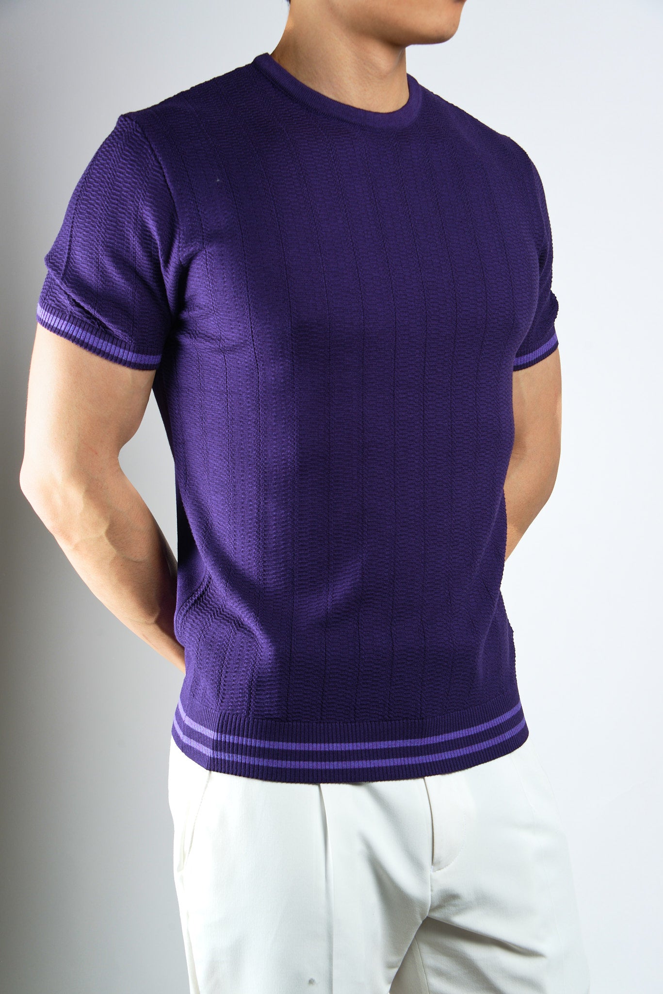 S/S Textured Crew Shirt