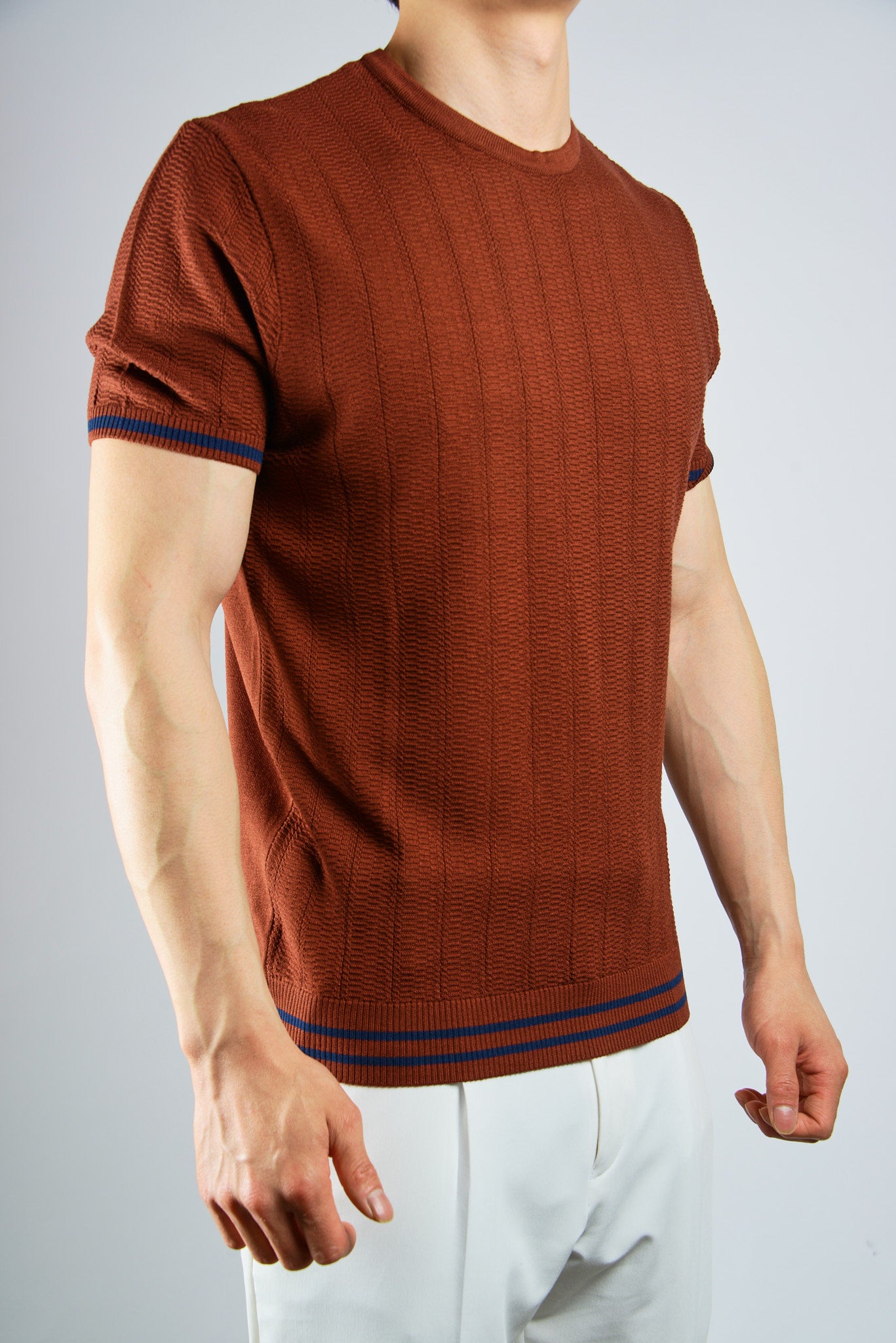 S/S Textured Crew Shirt