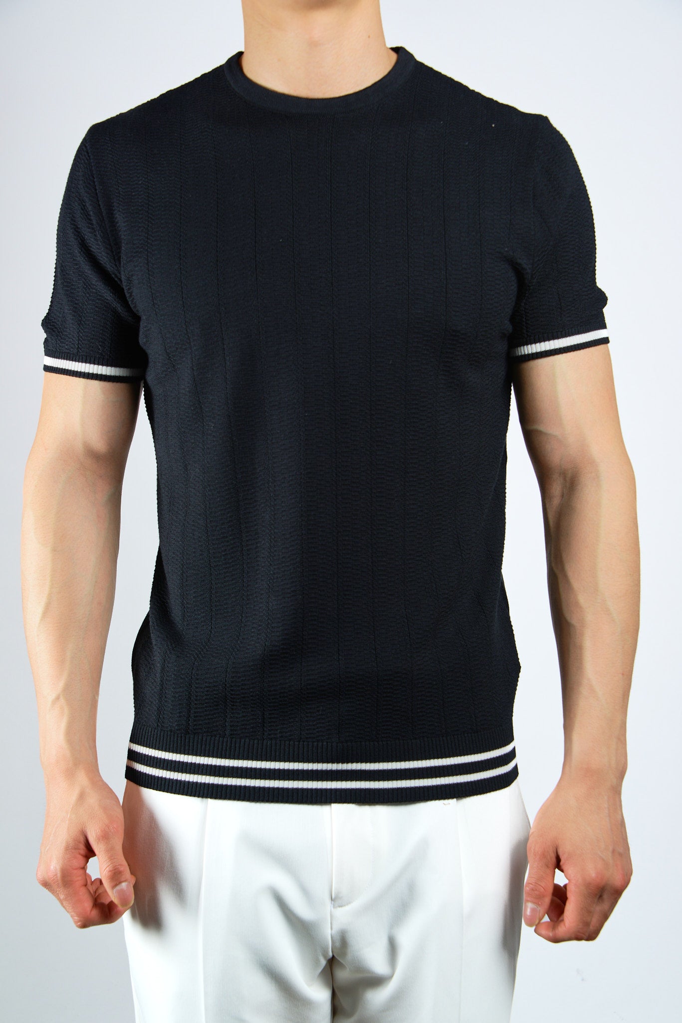 S/S Textured Crew Shirt