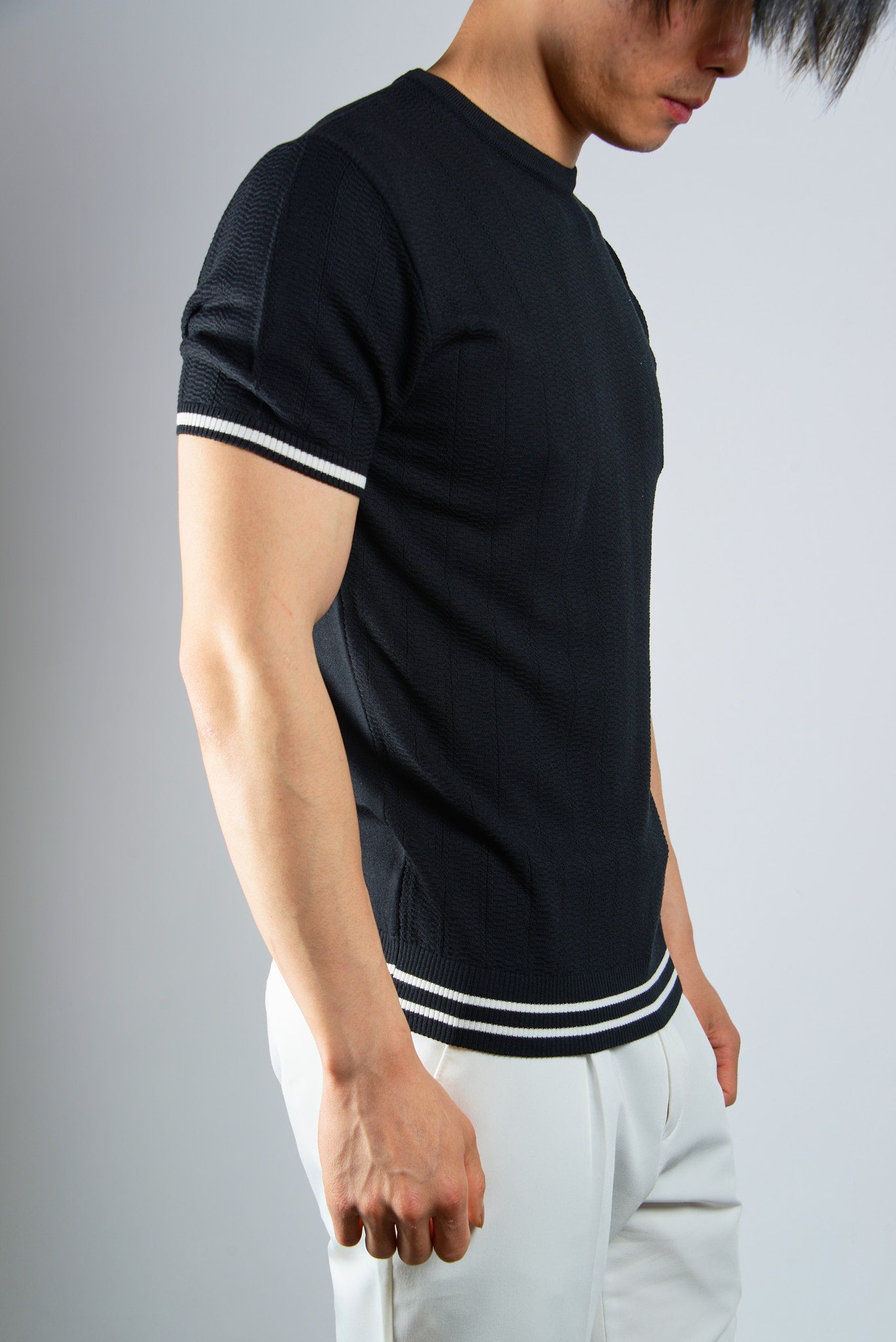 S/S Textured Crew Shirt