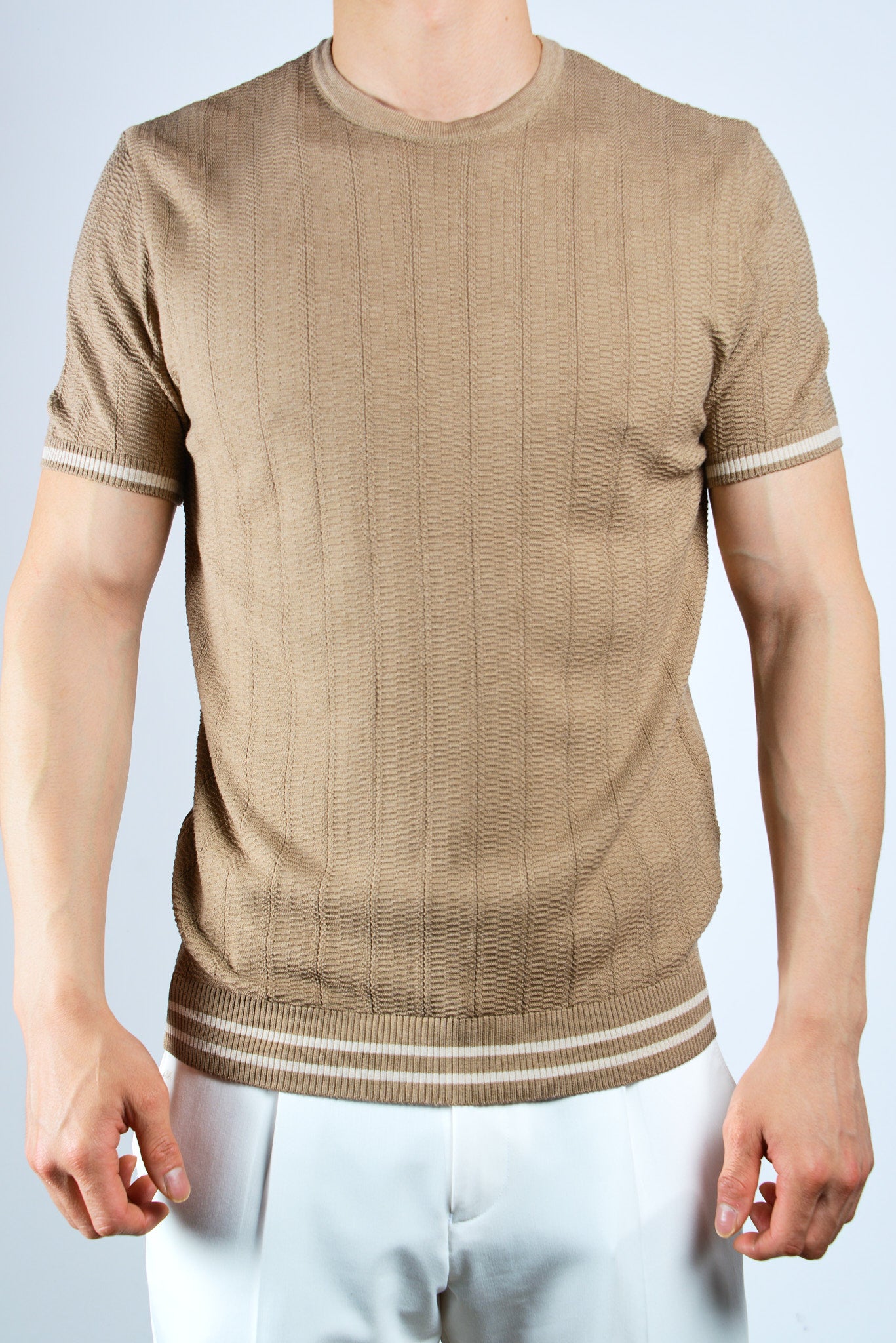 S/S Textured Crew Shirt