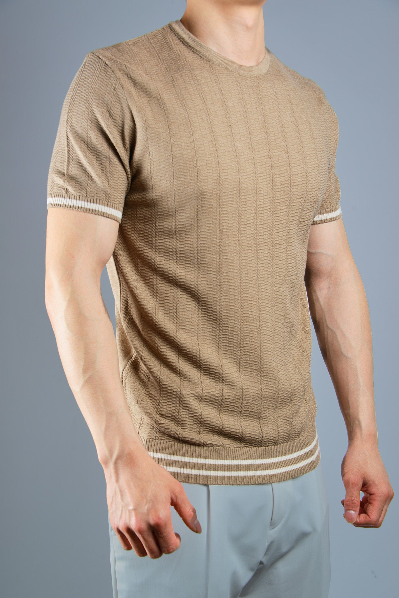 S/S Textured Crew Shirt