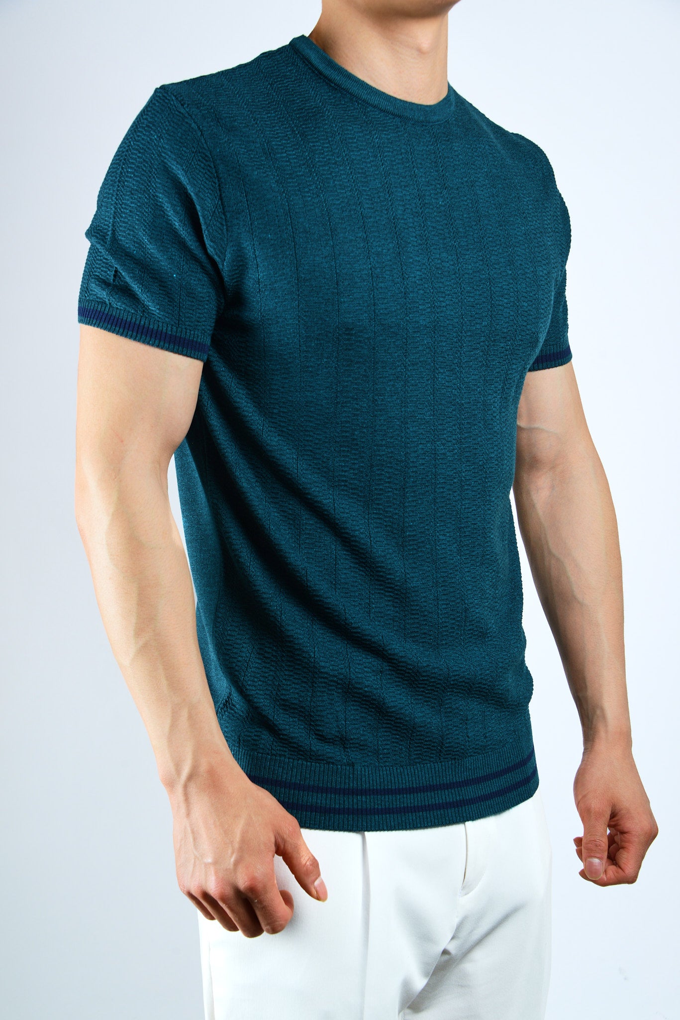 S/S Textured Crew Shirt