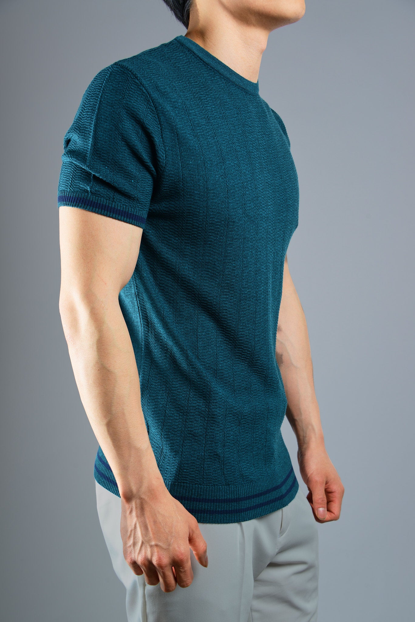 S/S Textured Crew Shirt