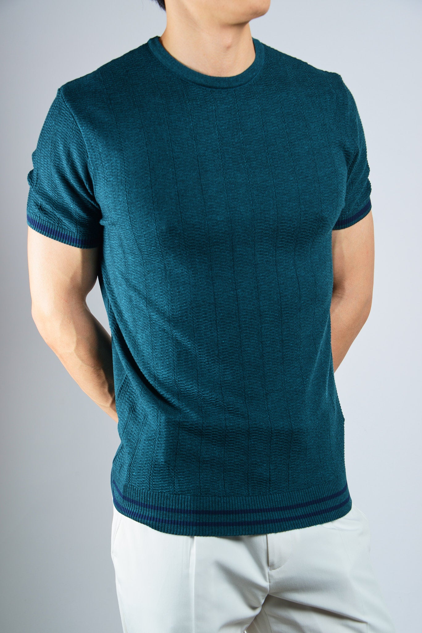 S/S Textured Crew Shirt