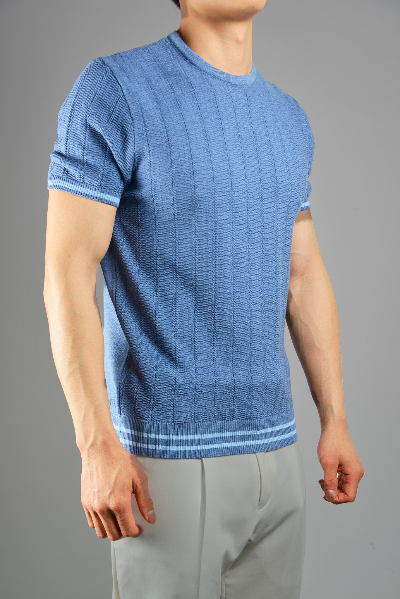 S/S Textured Crew Shirt