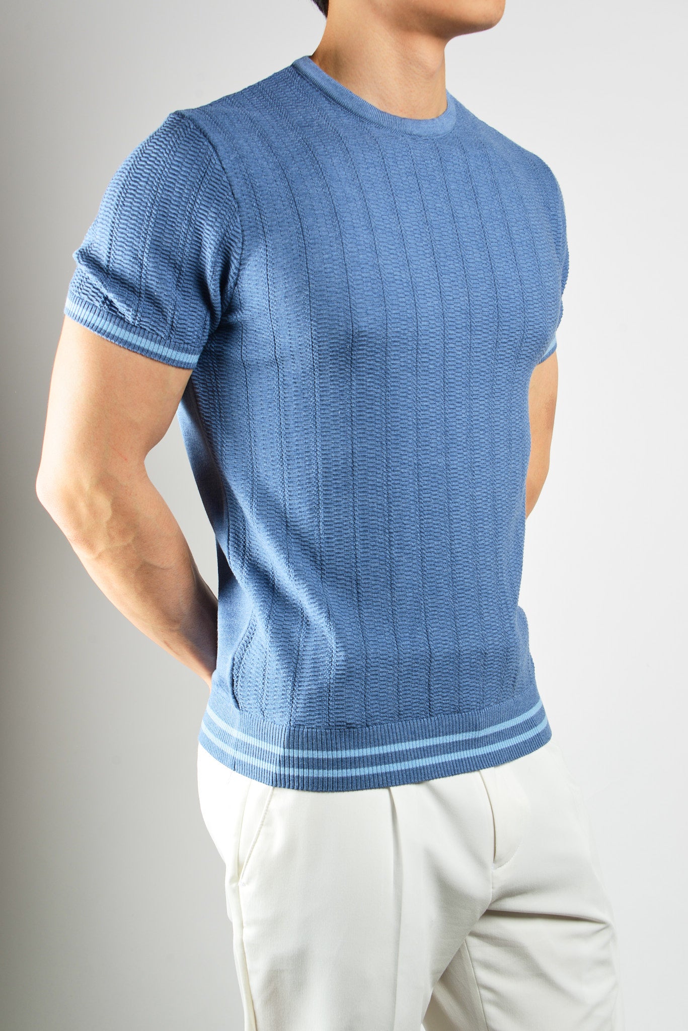 S/S Textured Crew Shirt