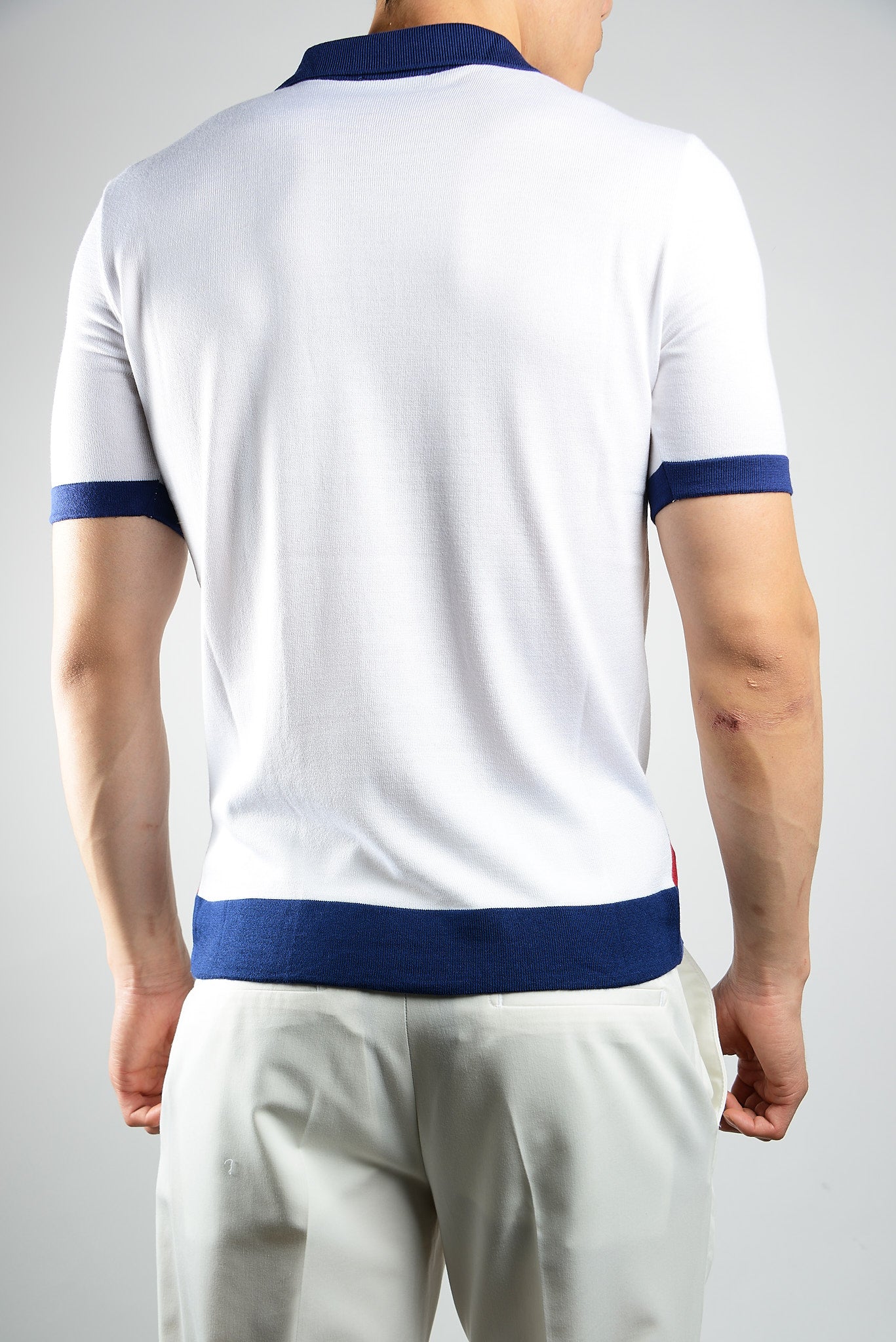 MULTI COLOR COLORBLOCK KNIT POLO