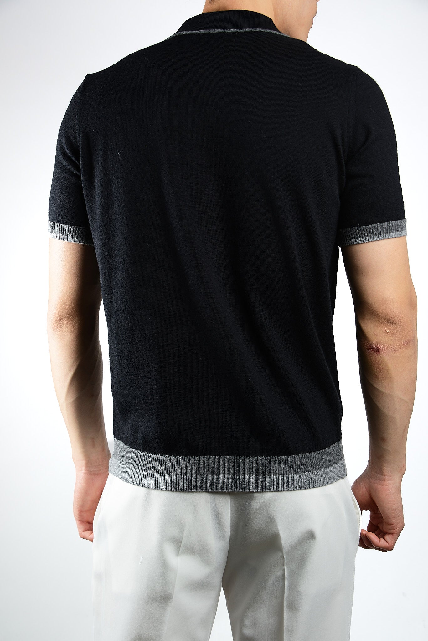 MULTI COLOR COLORBLOCK KNIT POLO