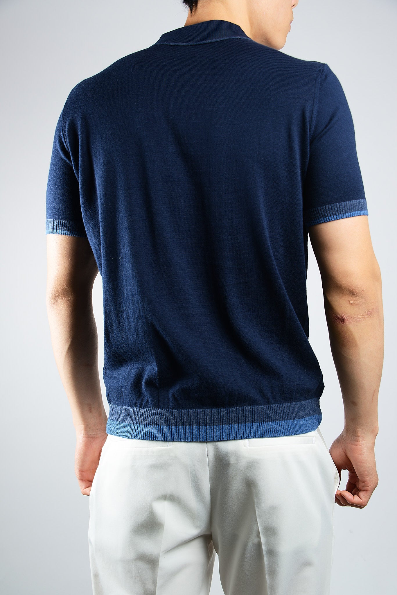 MULTI COLOR COLORBLOCK KNIT POLO