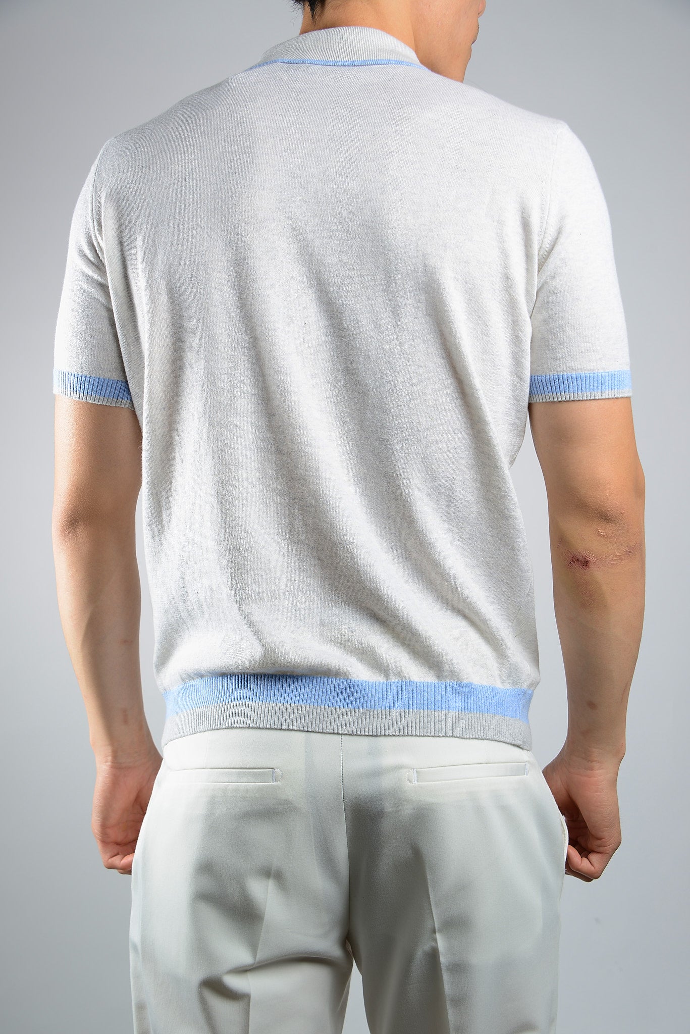 MULTI COLOR COLORBLOCK KNIT POLO