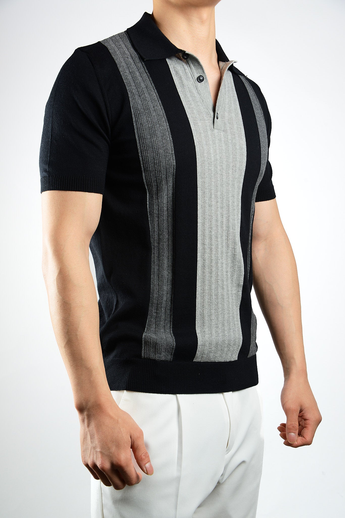 COLORBLOCK KNIT POLO
