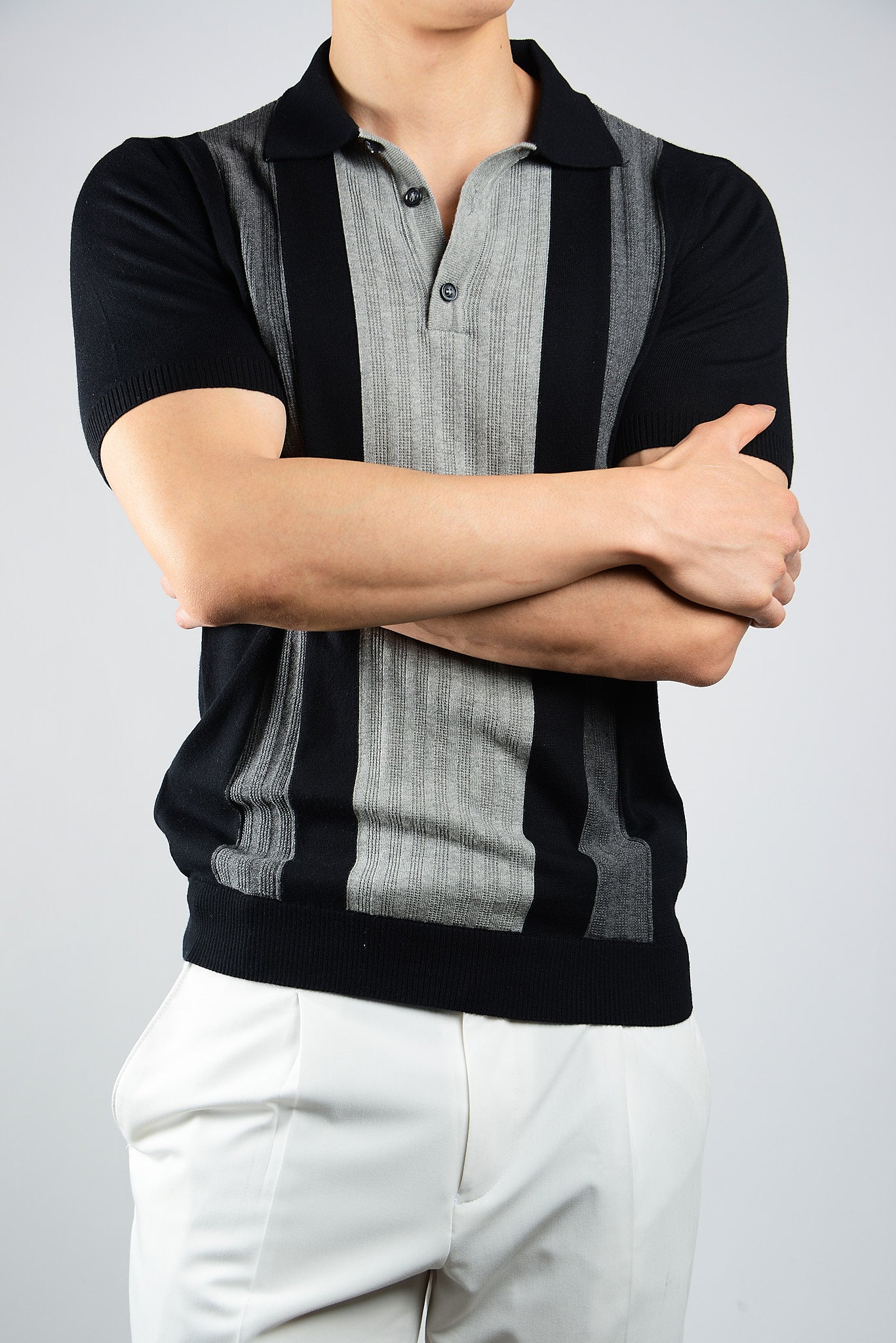 COLORBLOCK KNIT POLO