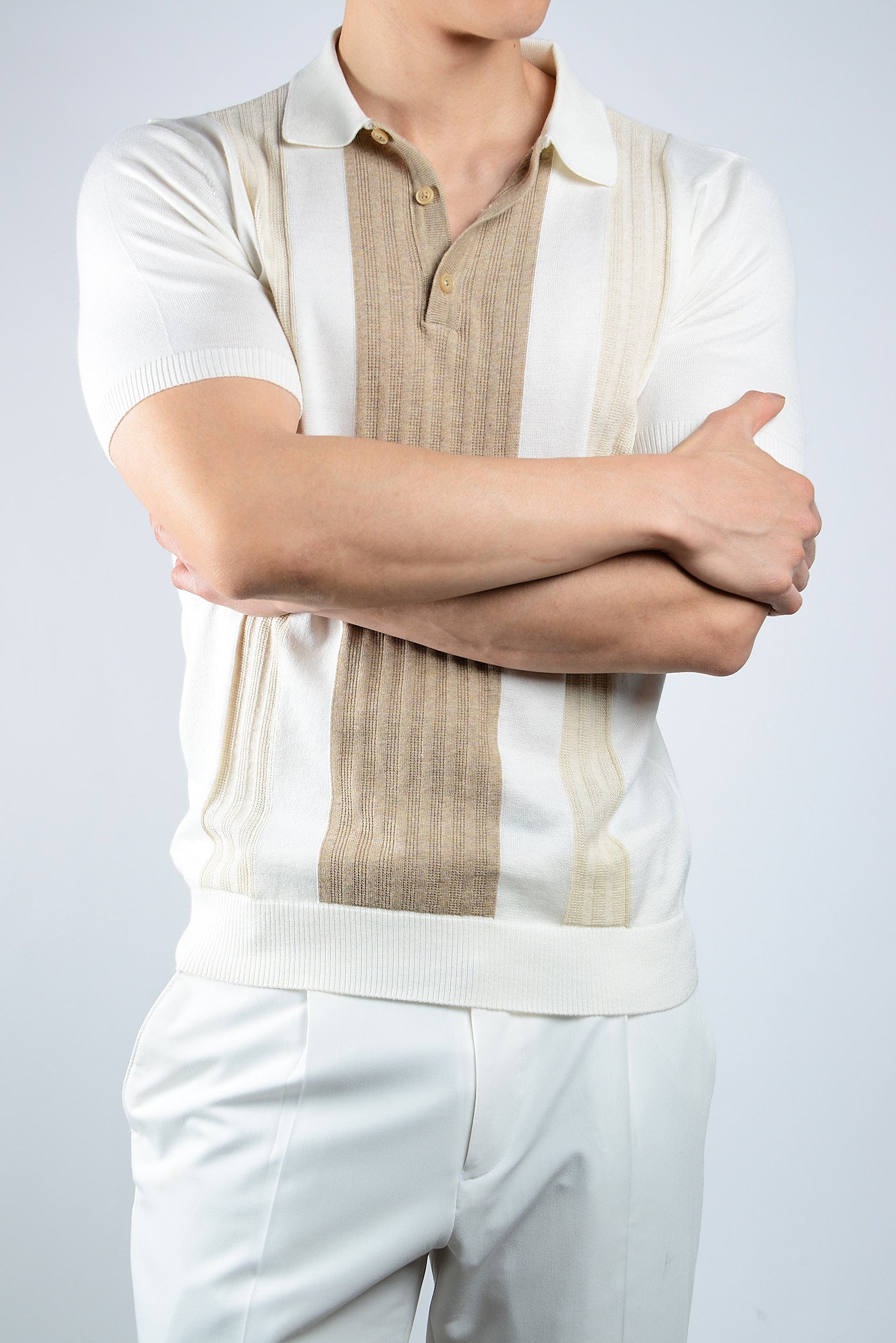 COLORBLOCK KNIT POLO