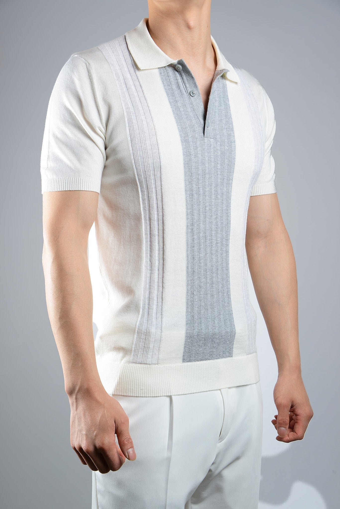 COLORBLOCK KNIT POLO