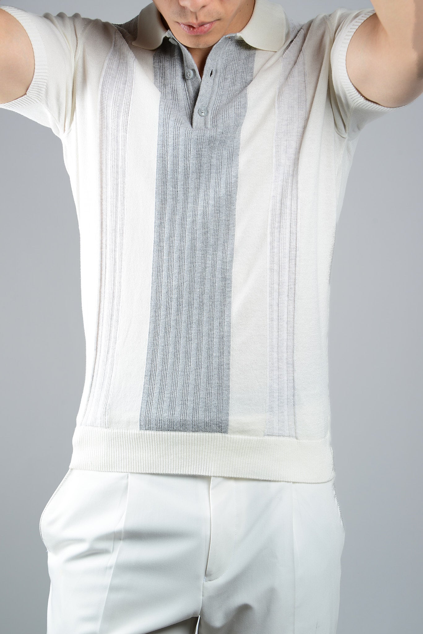 COLORBLOCK KNIT POLO