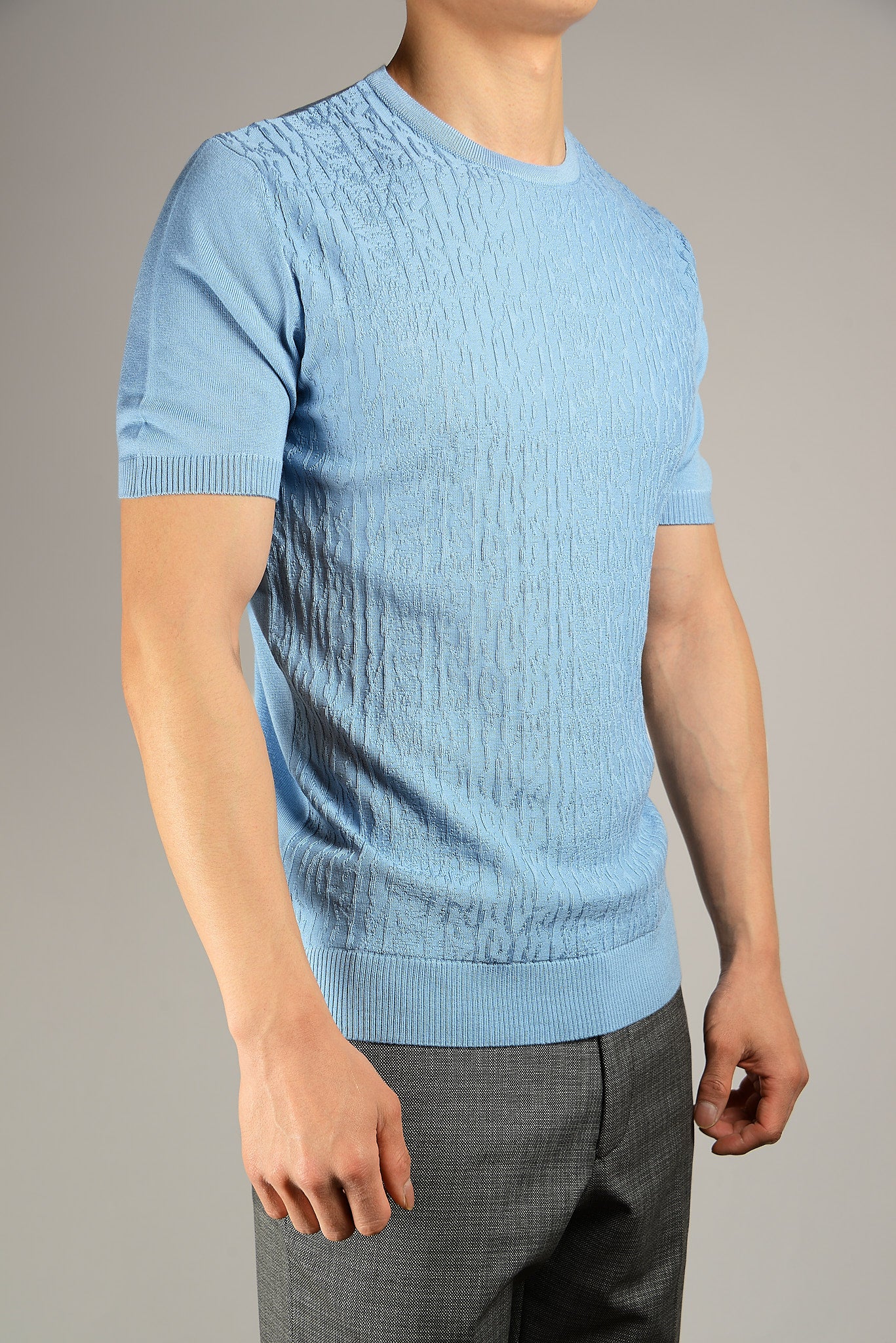 S/S Textured Crew Shirt