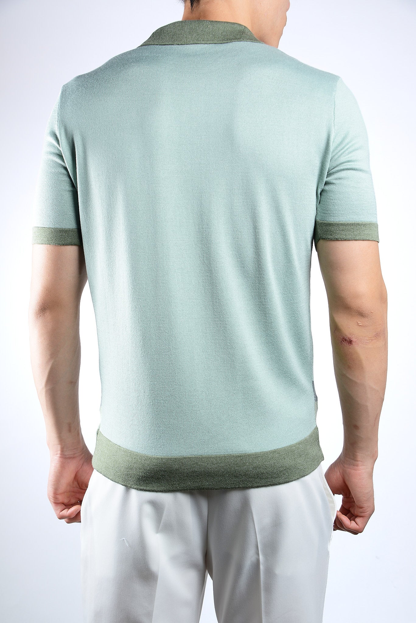 MULTI COLOR COLORBLOCK KNIT POLO