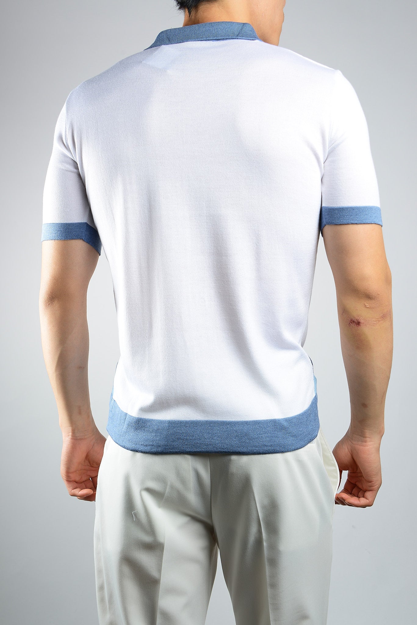 MULTI COLOR COLORBLOCK KNIT POLO