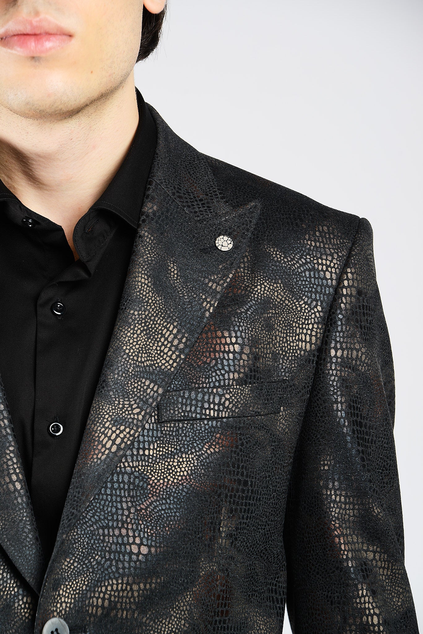 Dalston Rust Overlay Print Sportcoat
