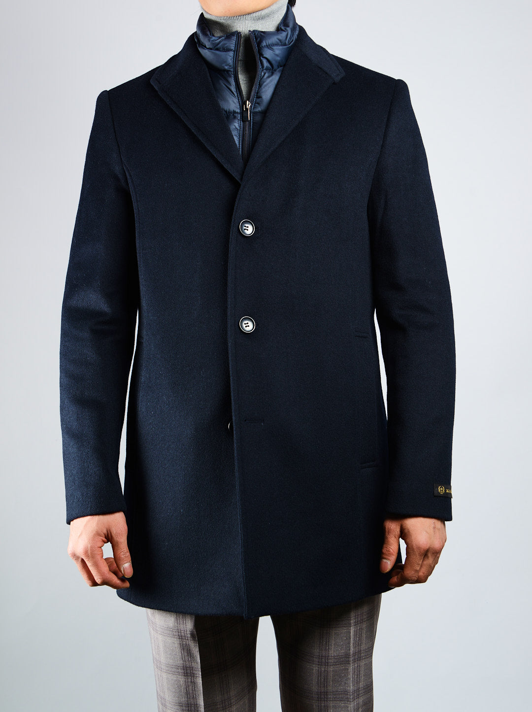 Preston Brushed Coat w/Shoulder Stitch Placket