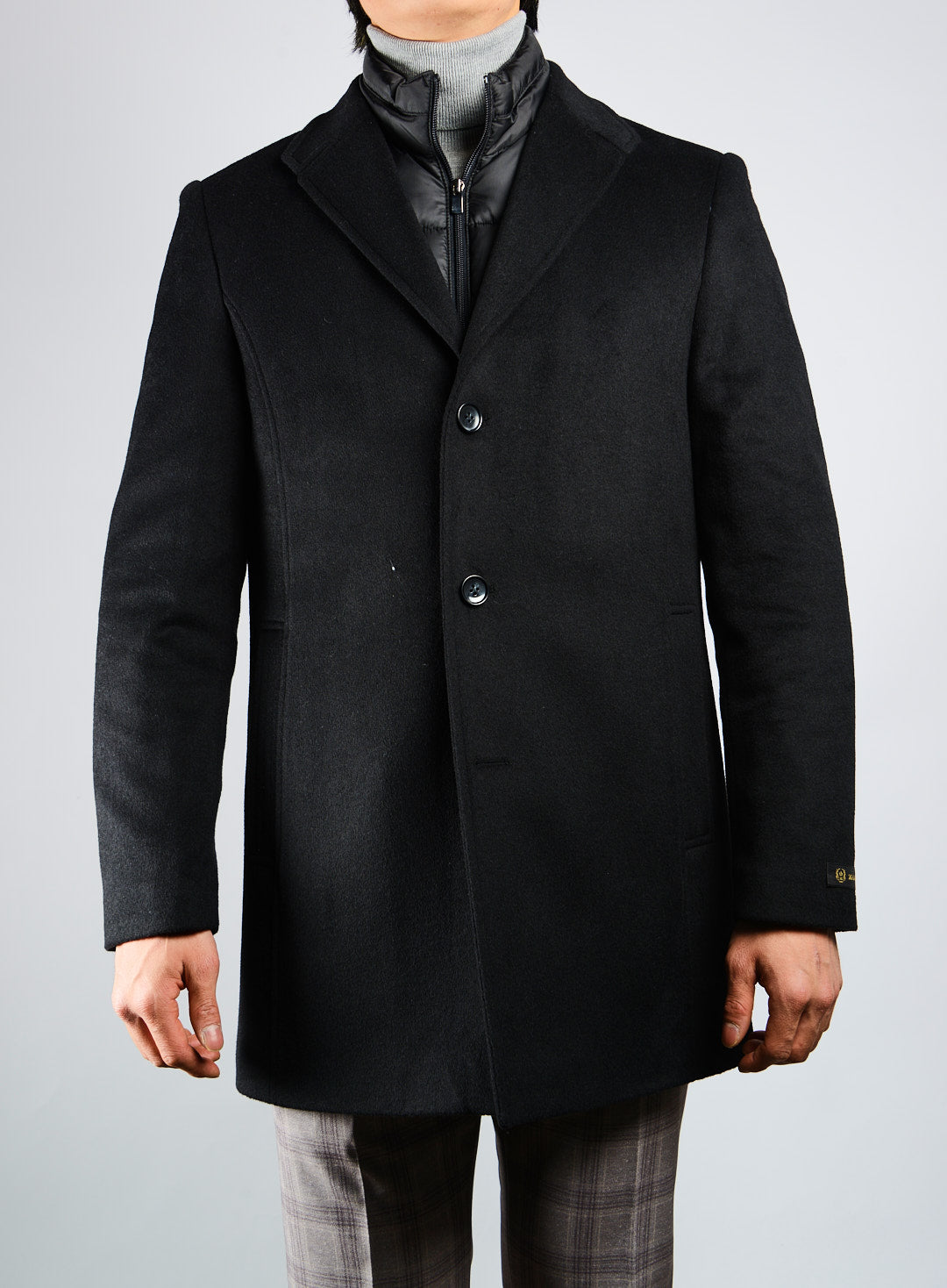 Preston Brushed Coat w/Shoulder Stitch Placket